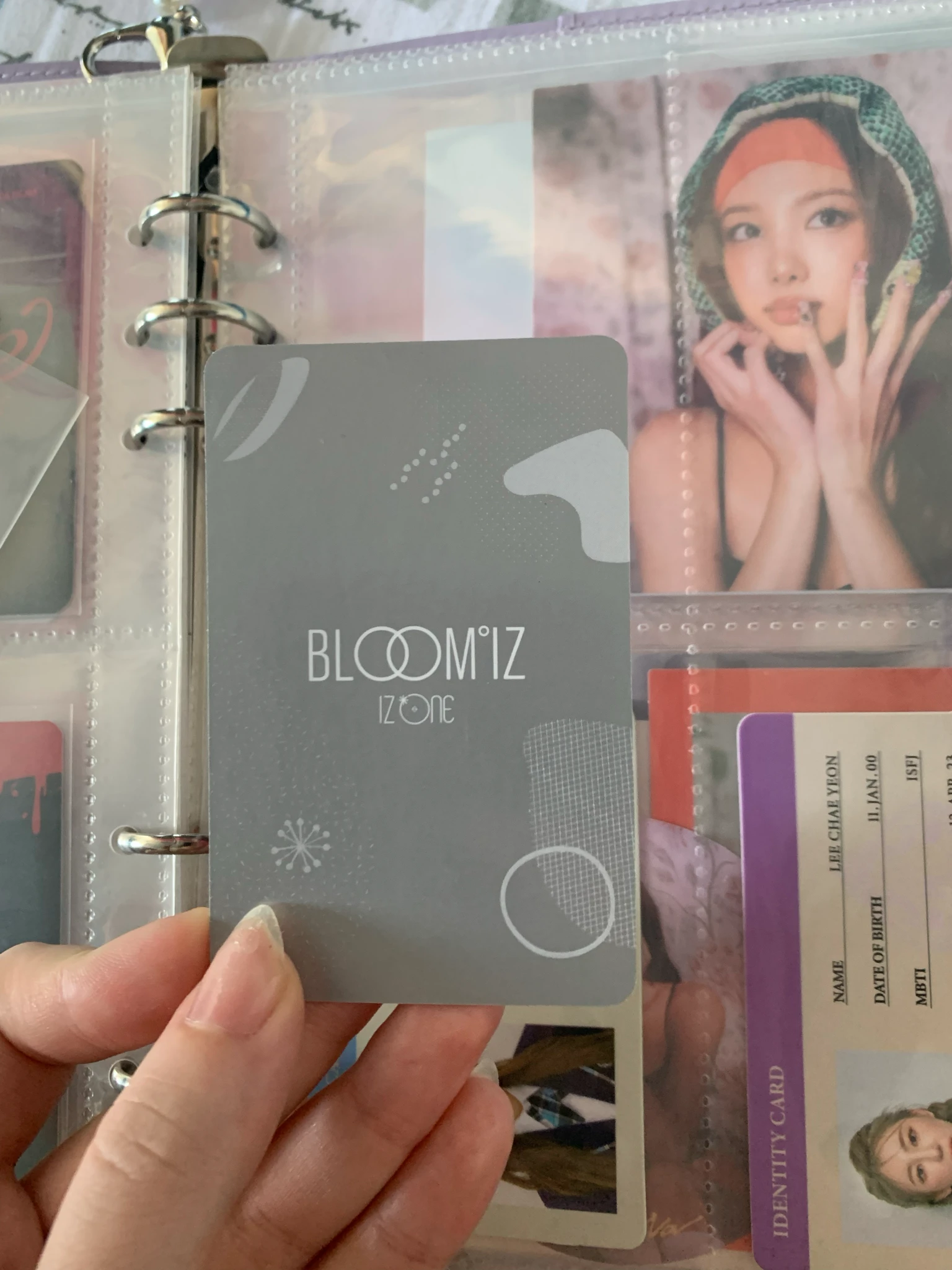 IZ*ONE Lee Chaeyeon IZ*ONE - Lee Chaeyeon - BLOOM*IZ Album album photocard i was version listing photo 2