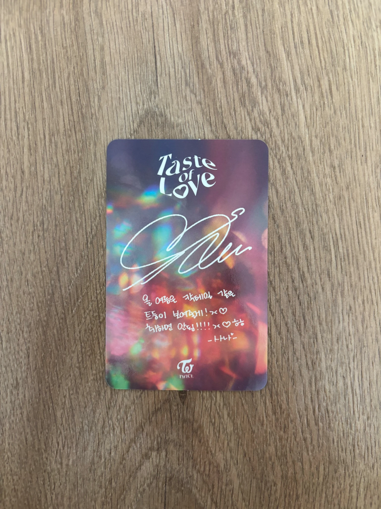 TWICE Sana TWICE - Sana - Taste of Love Album album photocard listing photo 2