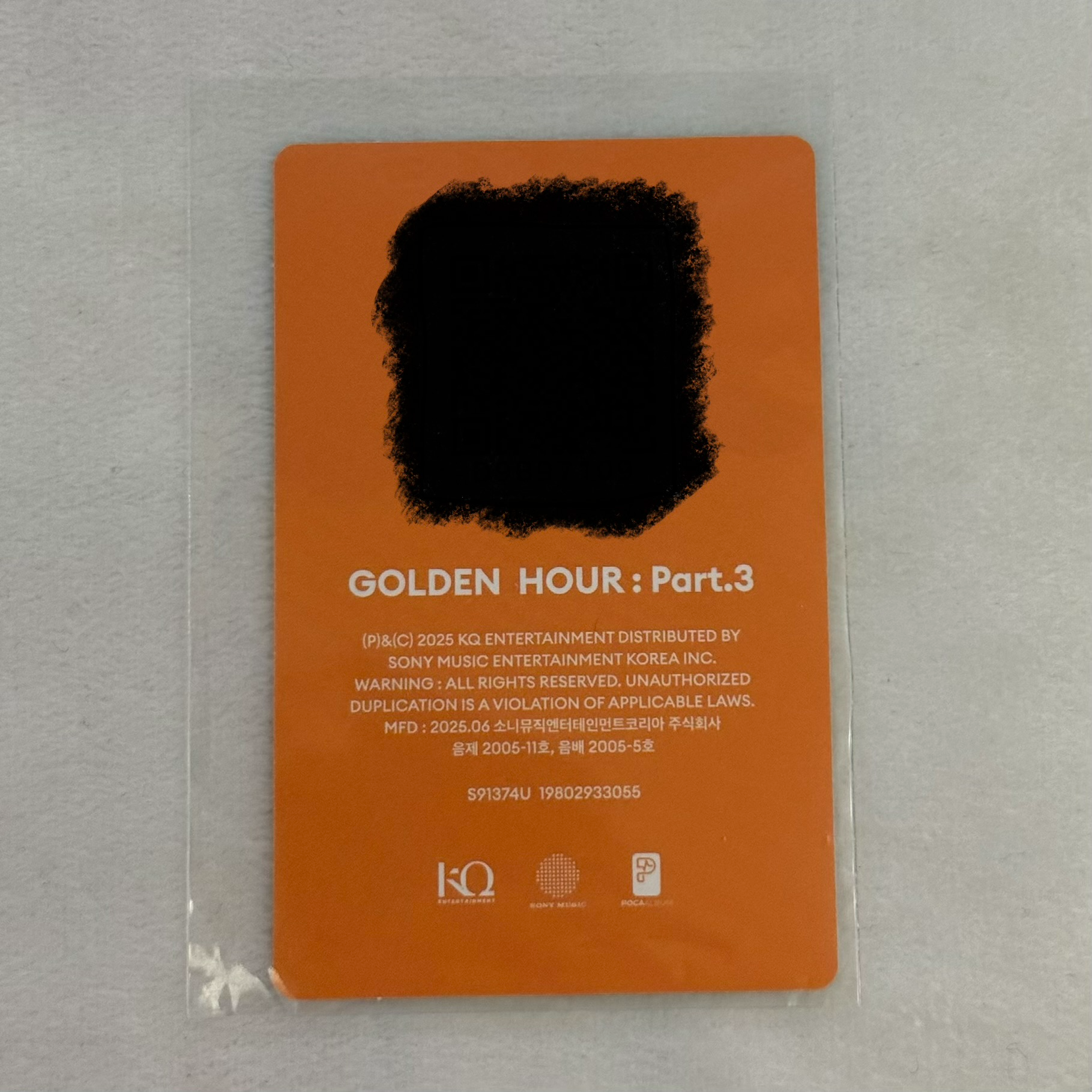 ATEEZ Yeosang ATEEZ - Yeosang - Golden Hour : Part.3 Album poca album qr ver. 2 listing photo 2