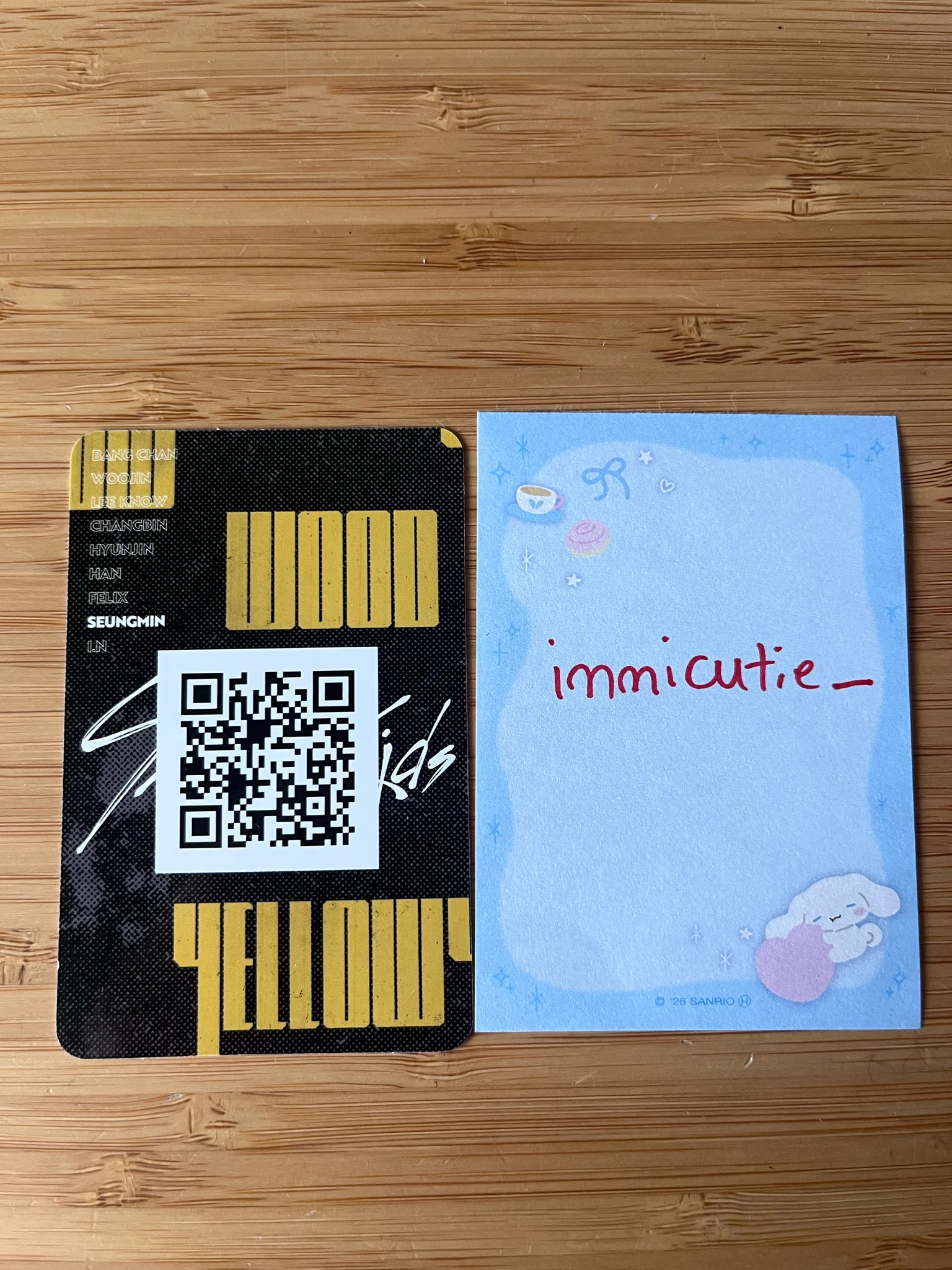 Stray Kids Seungmin Stray Kids - Seungmin - Clé 2: Yellow Wood Album album photocard indoor ver. listing photo 2