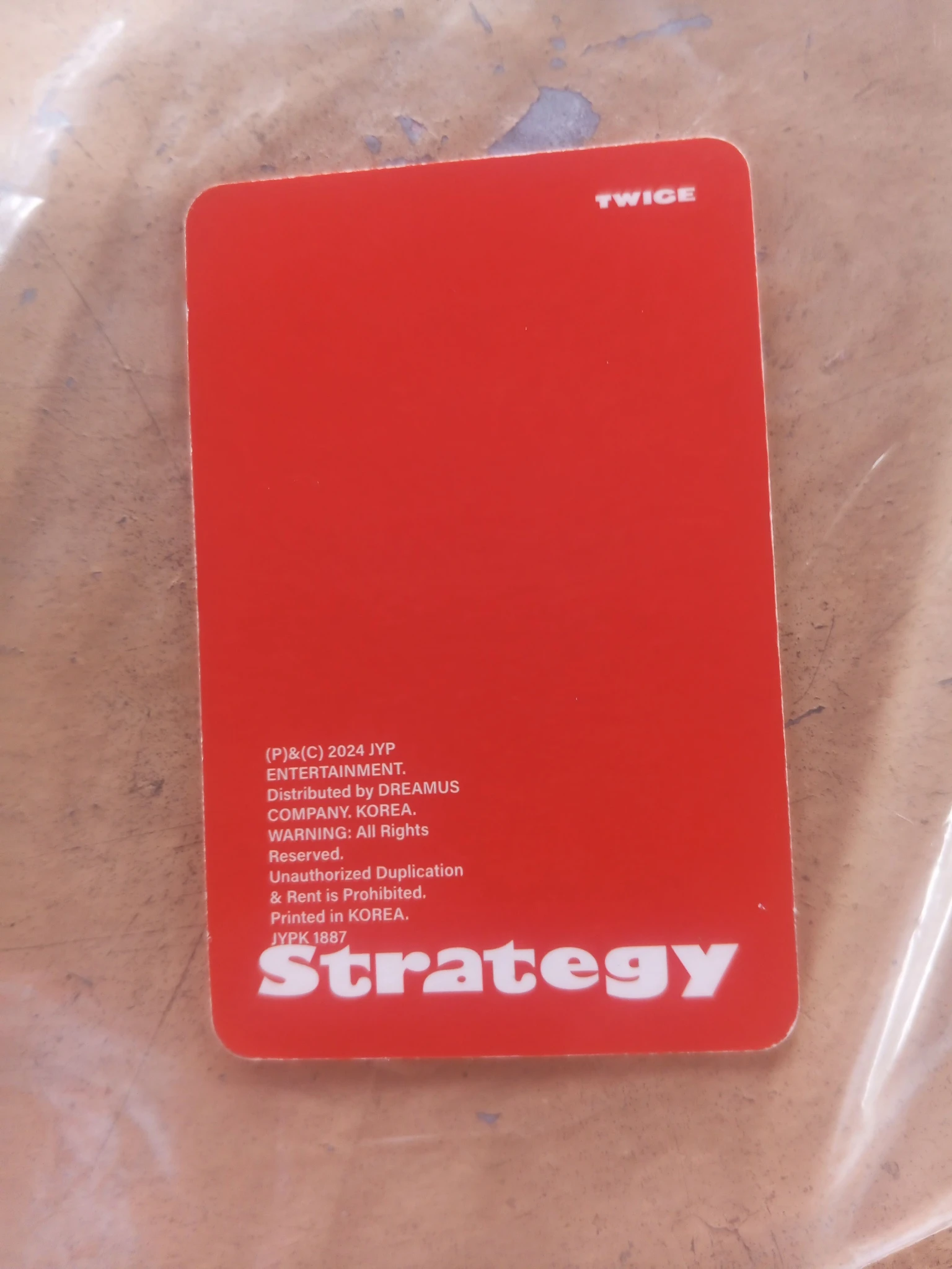 TWICE Tzuyu TWICE - Tzuyu - STRATEGY Album target exclusive listing photo 2