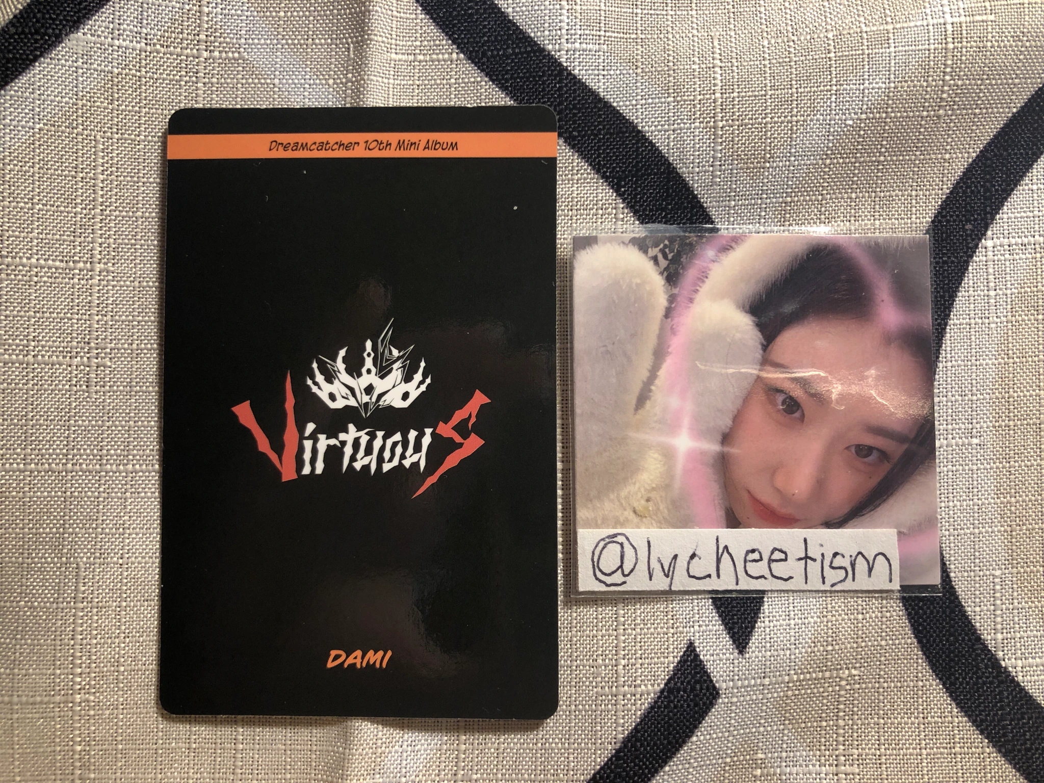 Dreamcatcher Dami Dreamcatcher - Dami - VirtuouS Album album photocard korean album R version E version A version K version listing photo 2