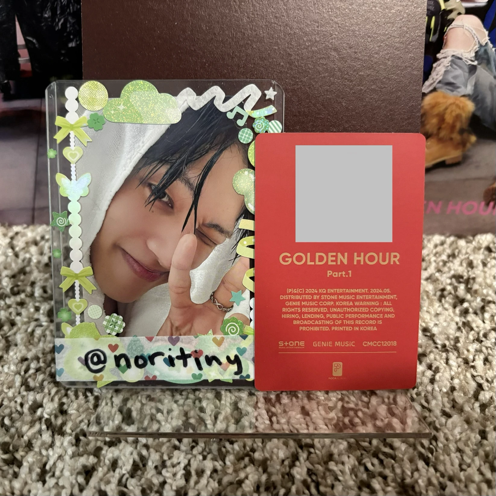 ATEEZ Yeosang ATEEZ - Yeosang - Golden Hour : Part 2 Album album photocard qr card listing photo 2