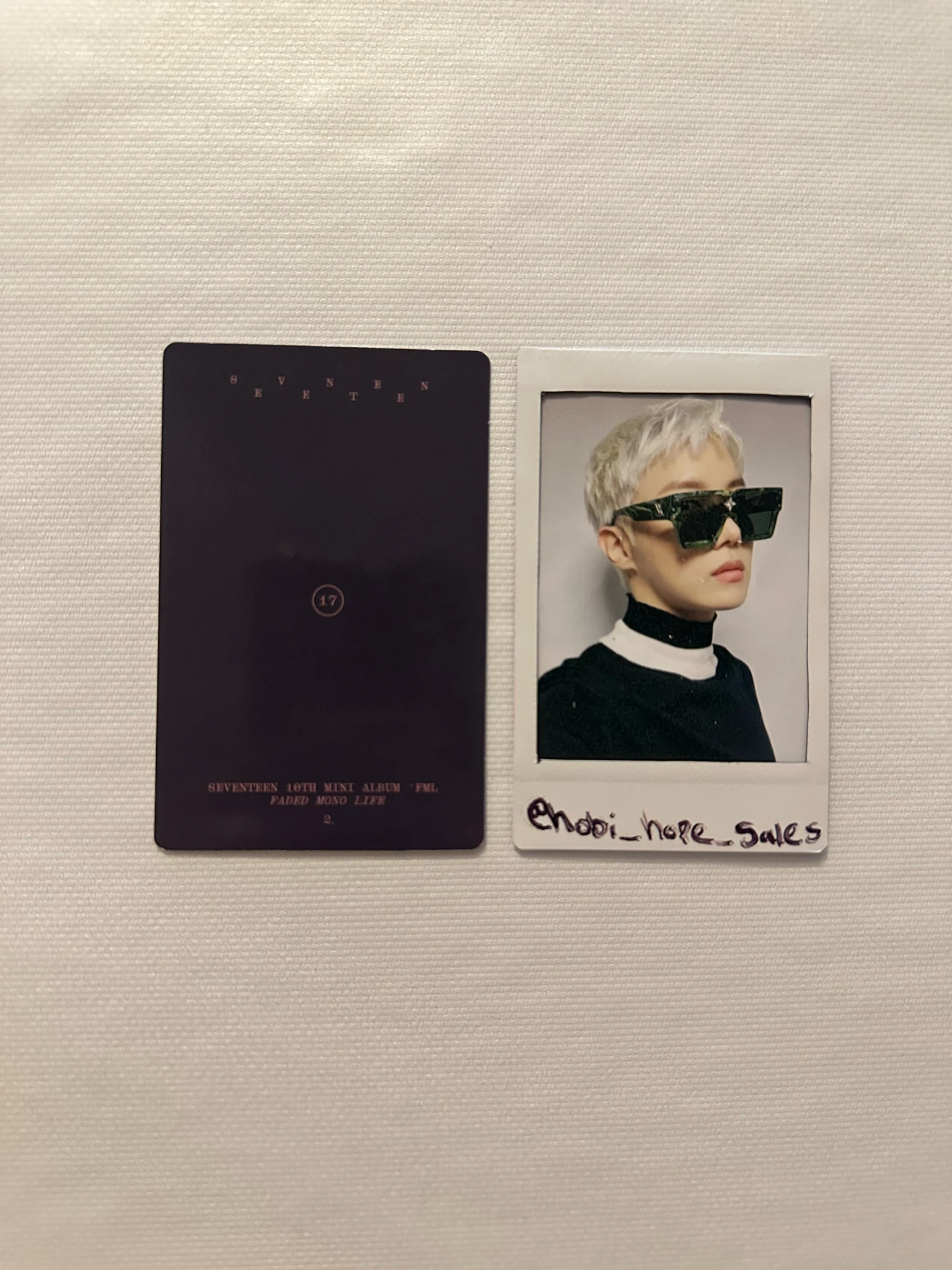 SEVENTEEN Hoshi SEVENTEEN - Hoshi - FML Album album photocard faded mono life listing photo 2