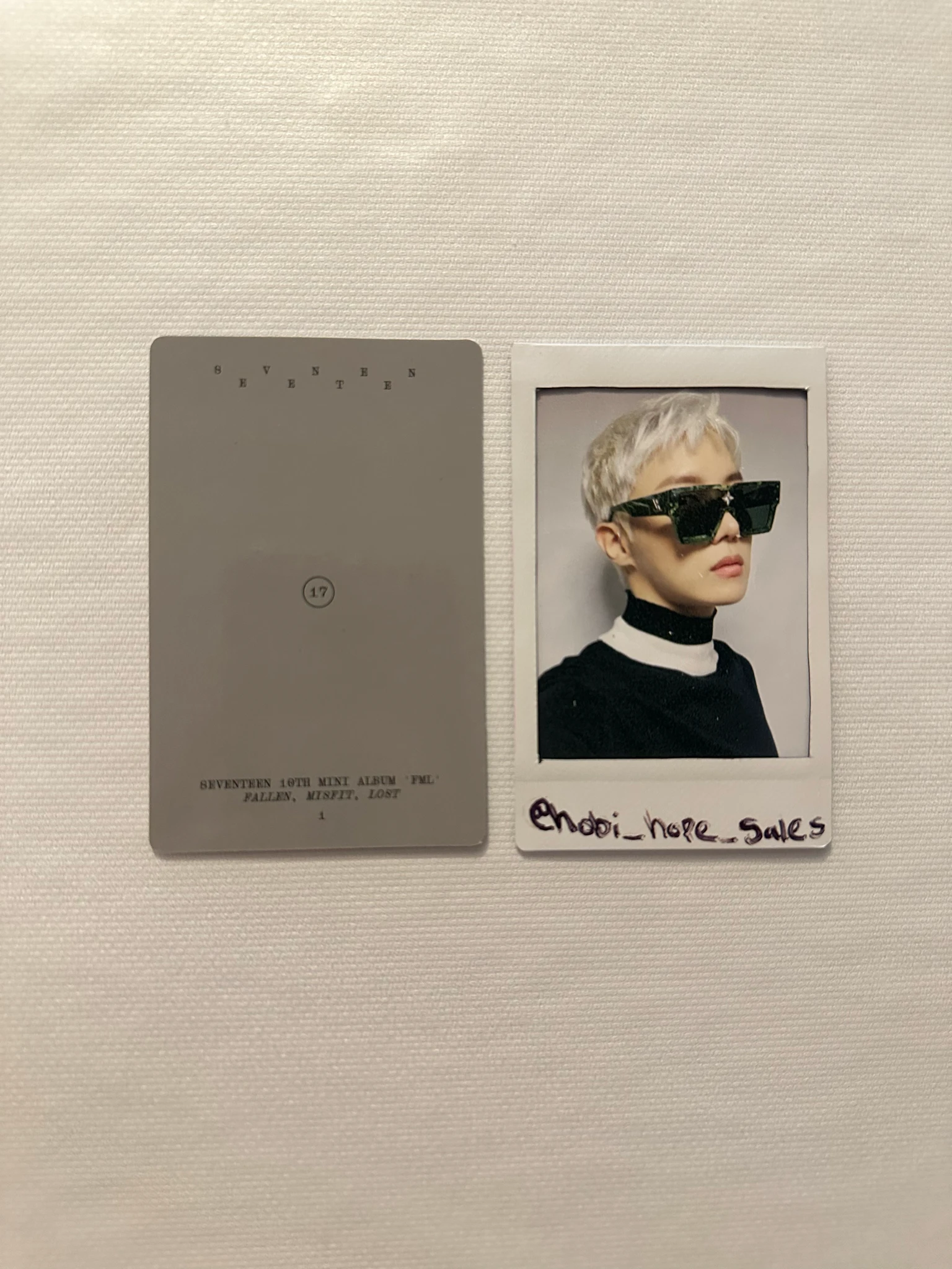 SEVENTEEN Hoshi SEVENTEEN - Hoshi - FML Album album photocard fallen misfit lost version listing photo 2