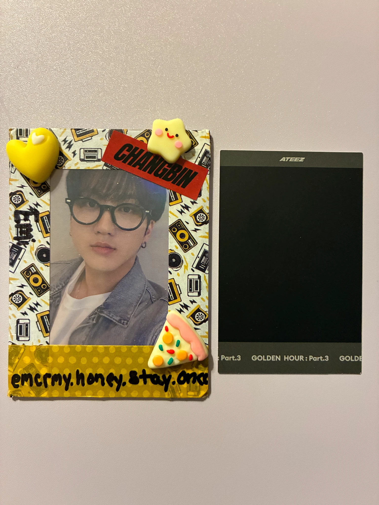 ATEEZ Wooyoung ATEEZ - Wooyoung - Golden Hour : Part.3 Album poca album polaroid listing photo 2