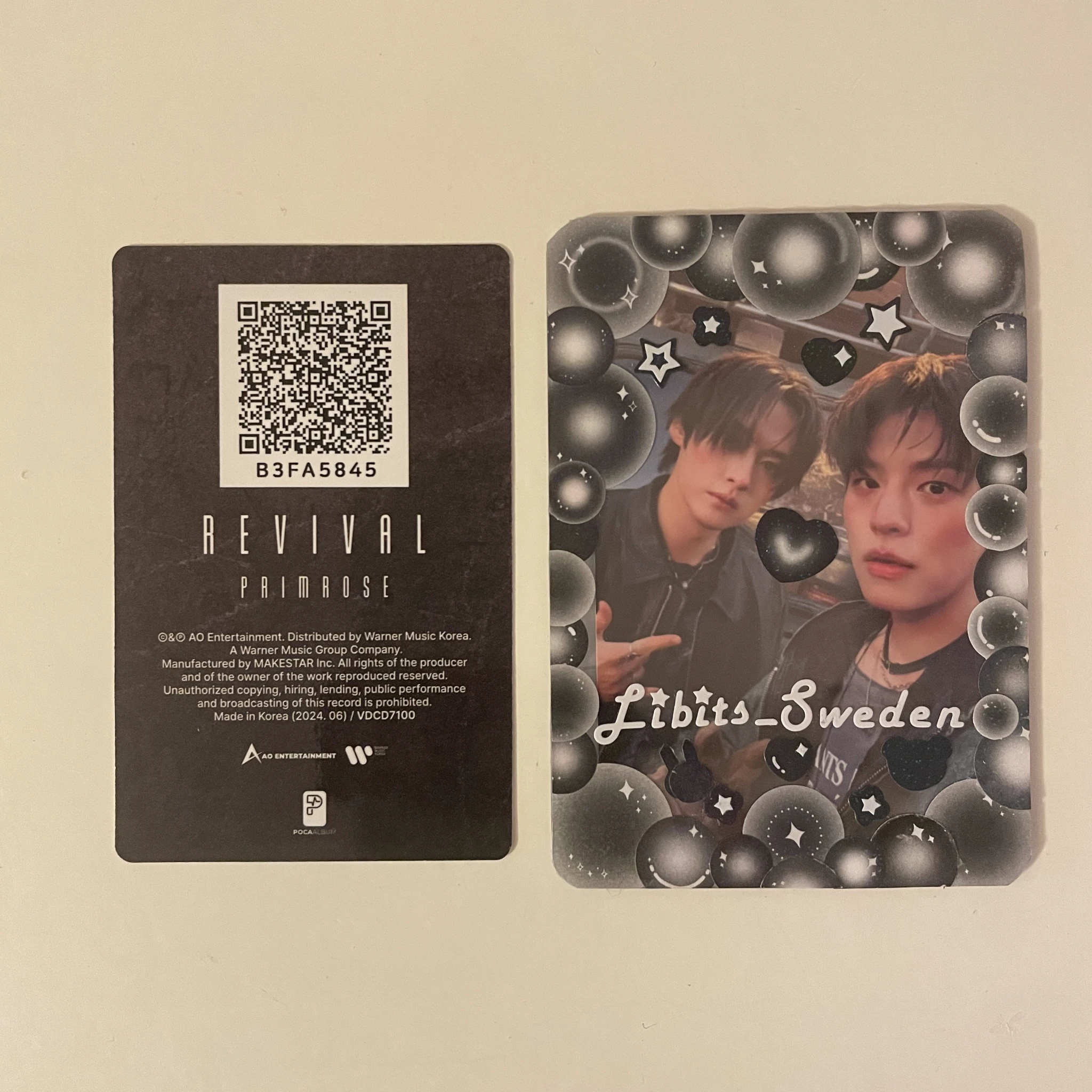 PRIMROSE Rainie PRIMROSE - Rainie - Revival Album qr card poca album album photocard listing photo 2