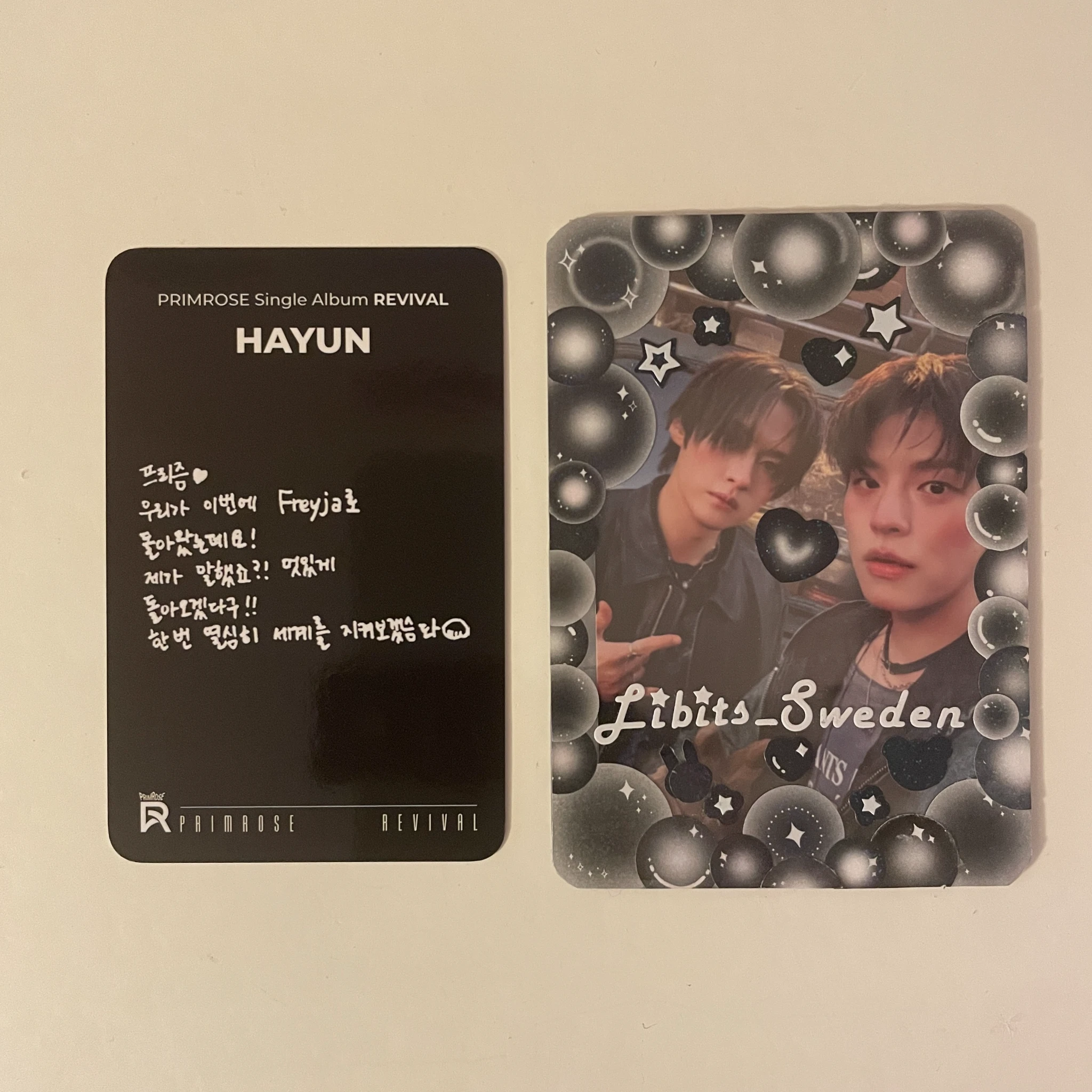 PRIMROSE Hayun PRIMROSE - Hayun - Revival Album tarot version album photocard listing photo 2