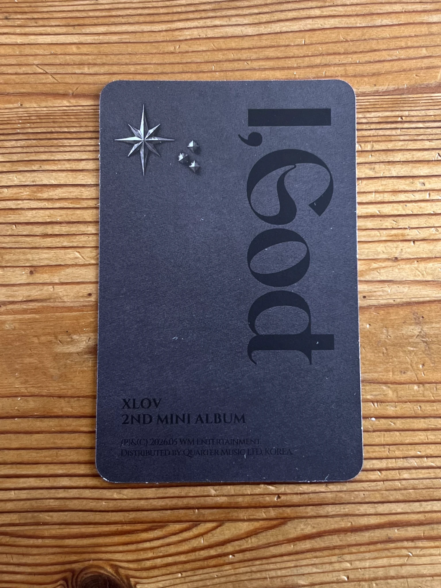 XLOV Hyun XLOV - Hyun - I, God Album D version album photocard listing photo 2
