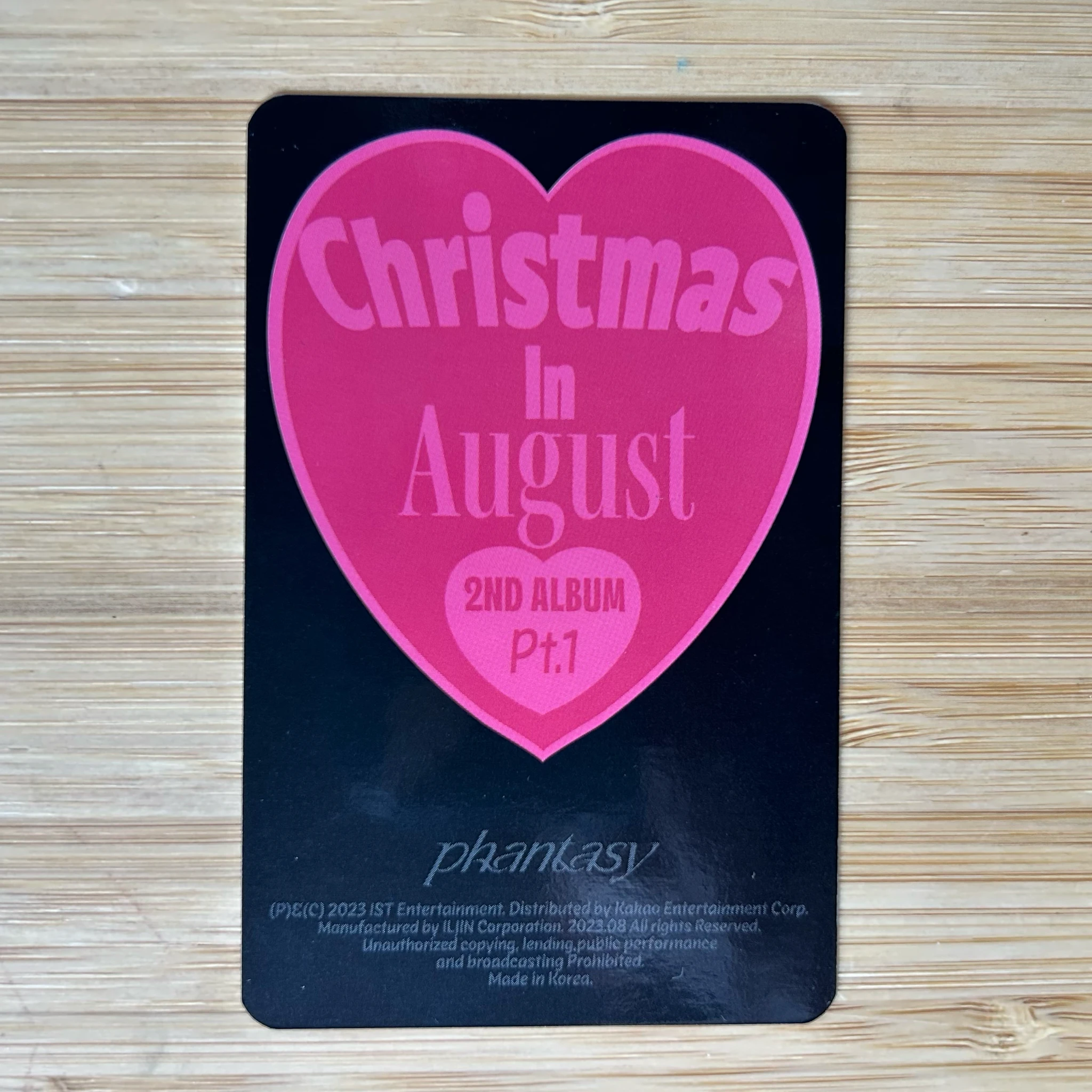 THE BOYZ Younghoon THE BOYZ - Younghoon - Phantasy Pt. 1: Christmas in August Album holiday version album photocard listing photo 2