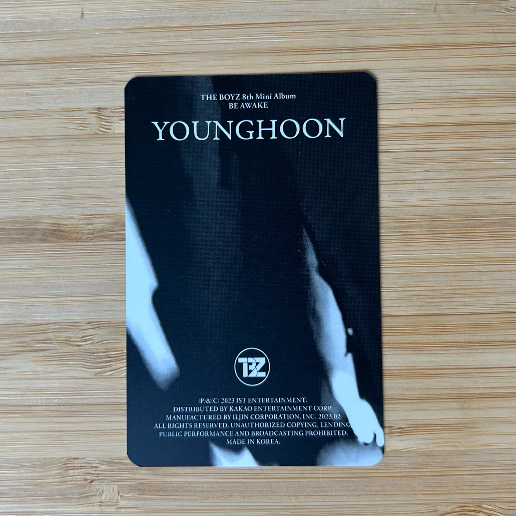THE BOYZ Younghoon THE BOYZ - Younghoon - Be Awake Album album photocard reach version listing photo 2