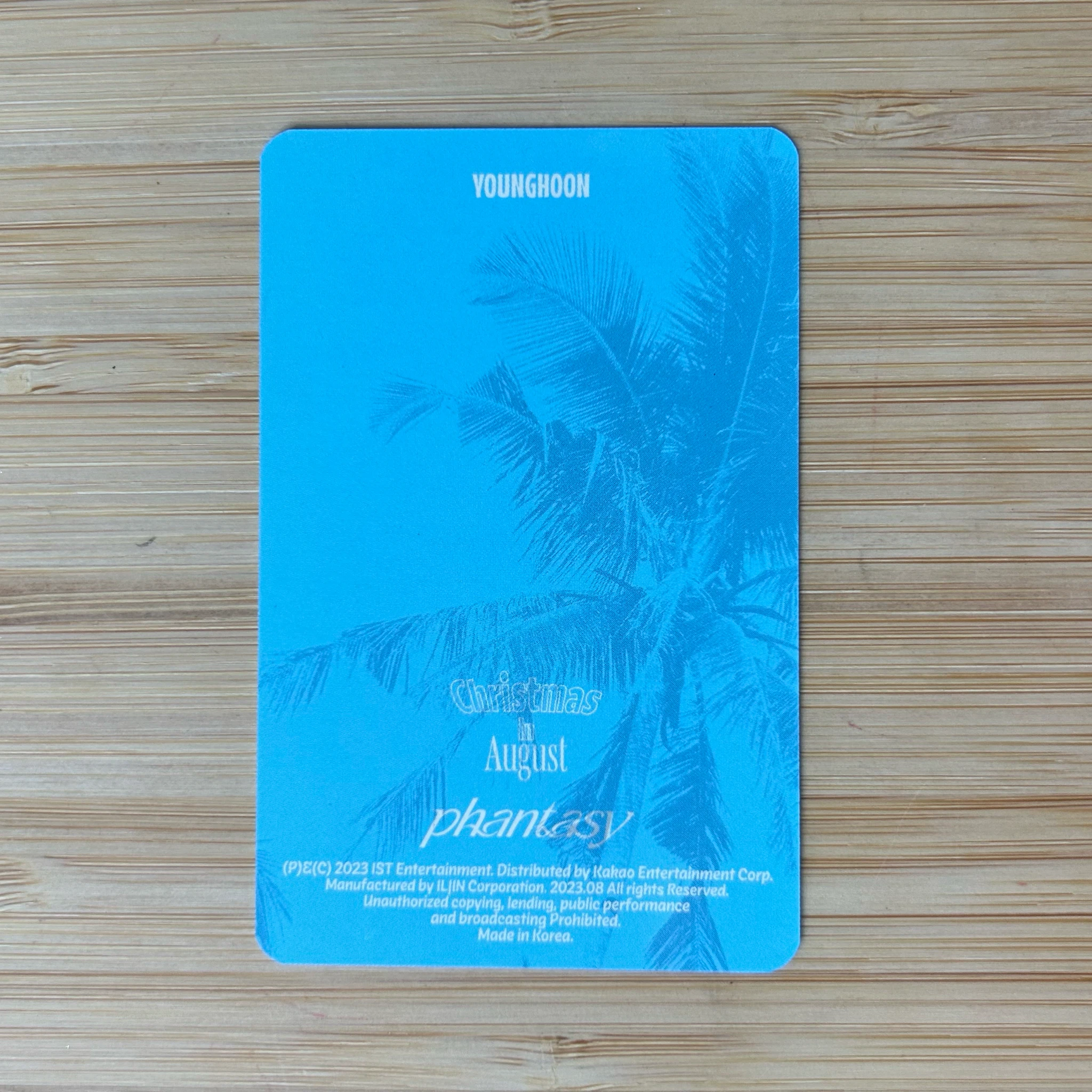 THE BOYZ Younghoon THE BOYZ - Younghoon - Phantasy Pt. 1: Christmas in August Album album photocard dvd version listing photo 2