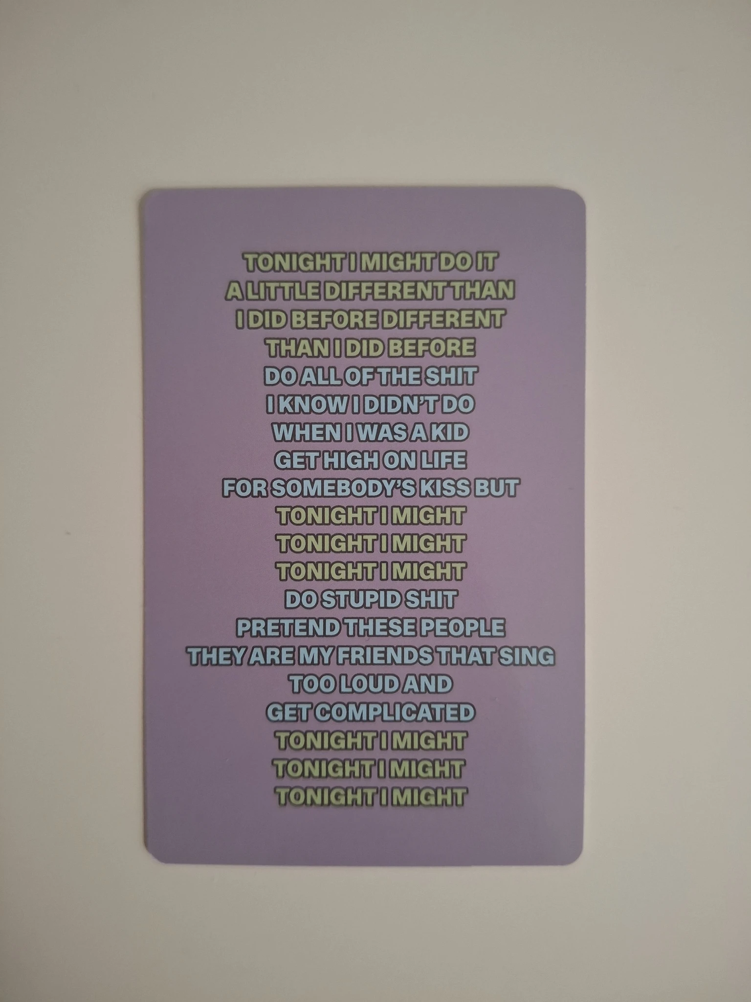 KATSEYE KATSEYE - SIS (Soft Is Strong) Album soft version lyric card album inclusion listing photo 2