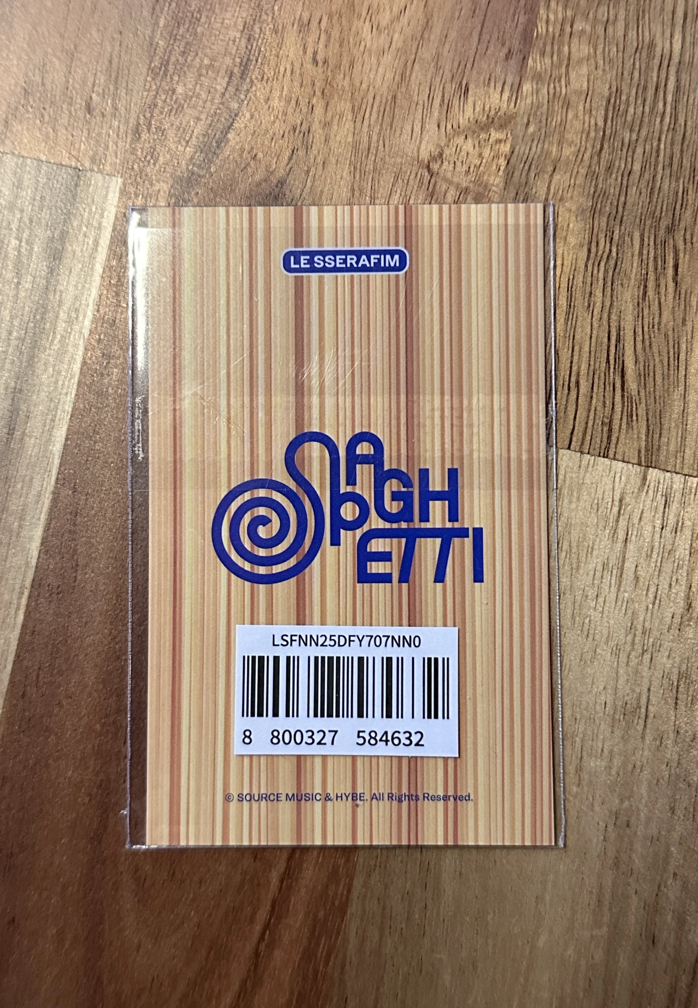 LE SSERAFIM Huh Yunjin LE SSERAFIM - Huh Yunjin - SPAGHETTI Album merch photocard purchase benefit polaroid listing photo 2