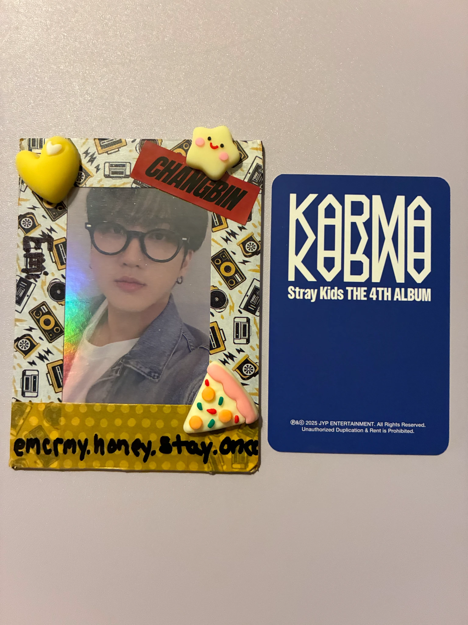 Stray Kids Changbin Stray Kids - Changbin - KARMA Album soundwave pob (pre-order benefit) listing photo 2