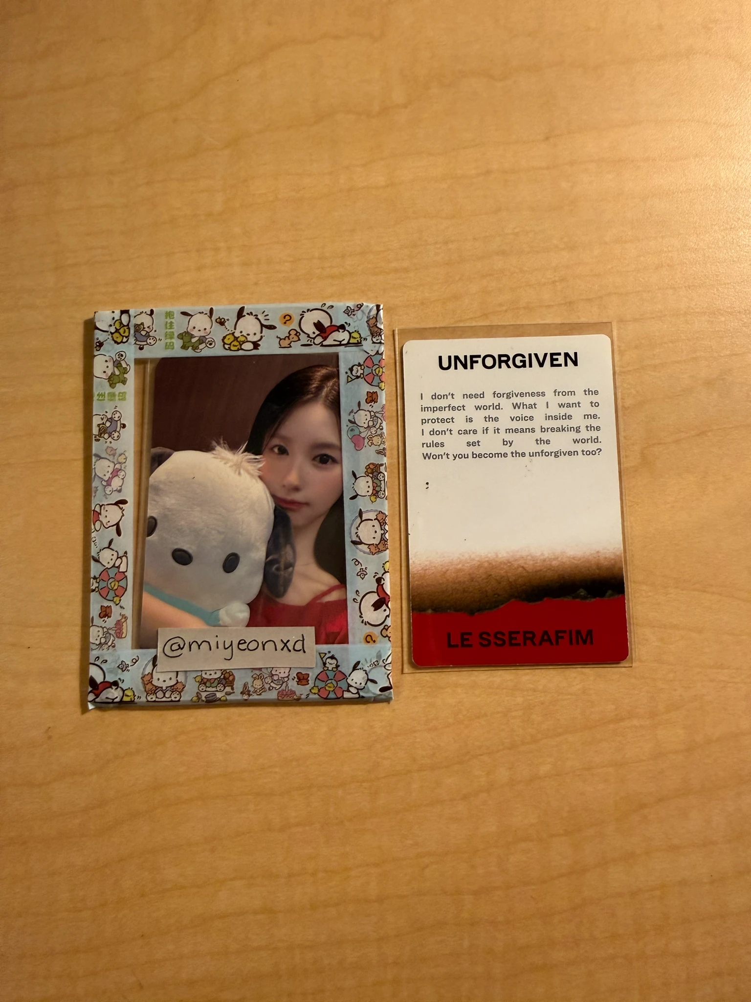 LE SSERAFIM Sakura LE SSERAFIM - Sakura - UNFORGIVEN Album album photocard dusty amber ver. listing photo 2