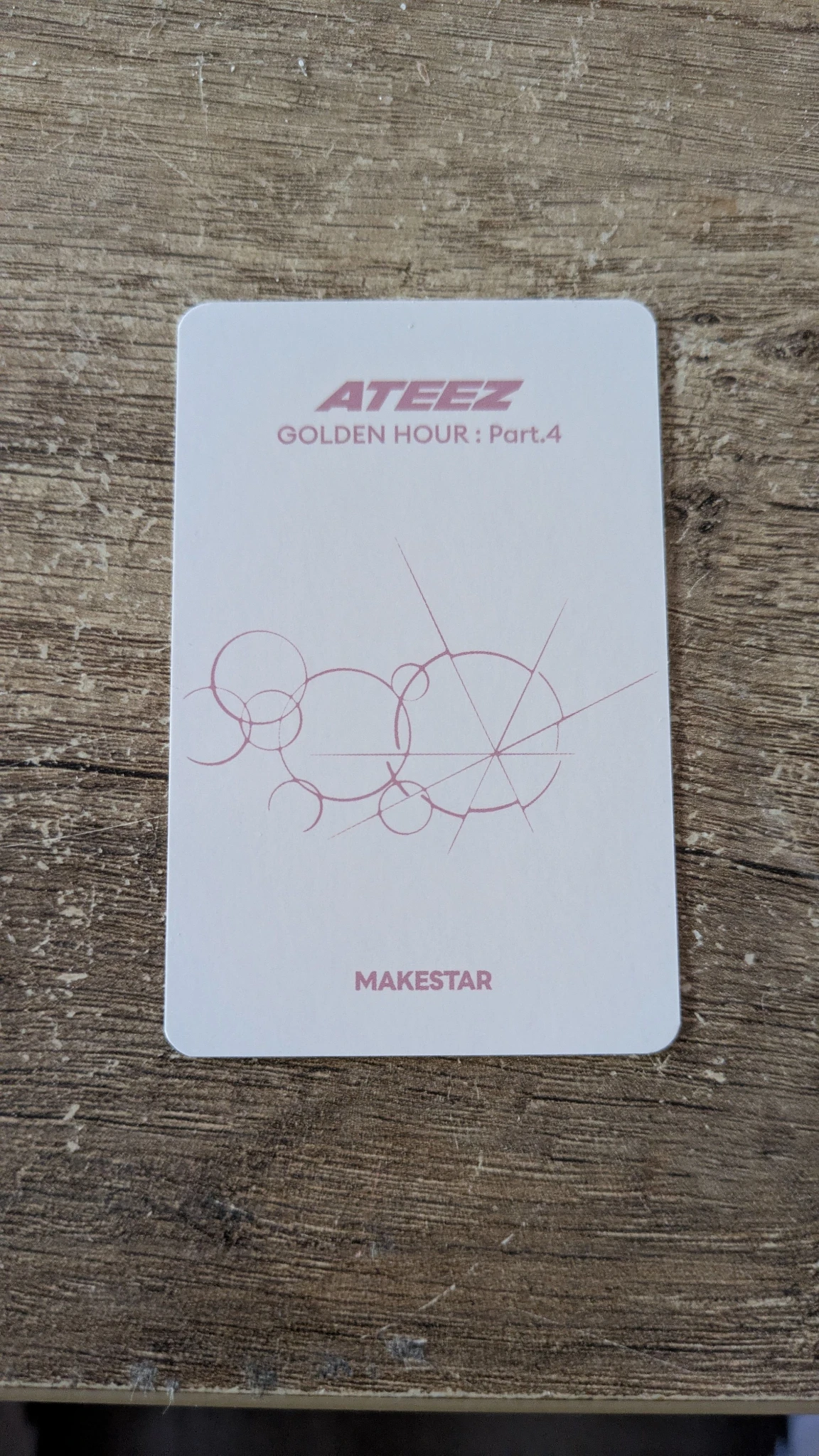 ATEEZ Mingi ATEEZ - Mingi - Golden Hour : Part.4 Album makestar fansign pob (pre-order benefit) round 5 listing photo 2