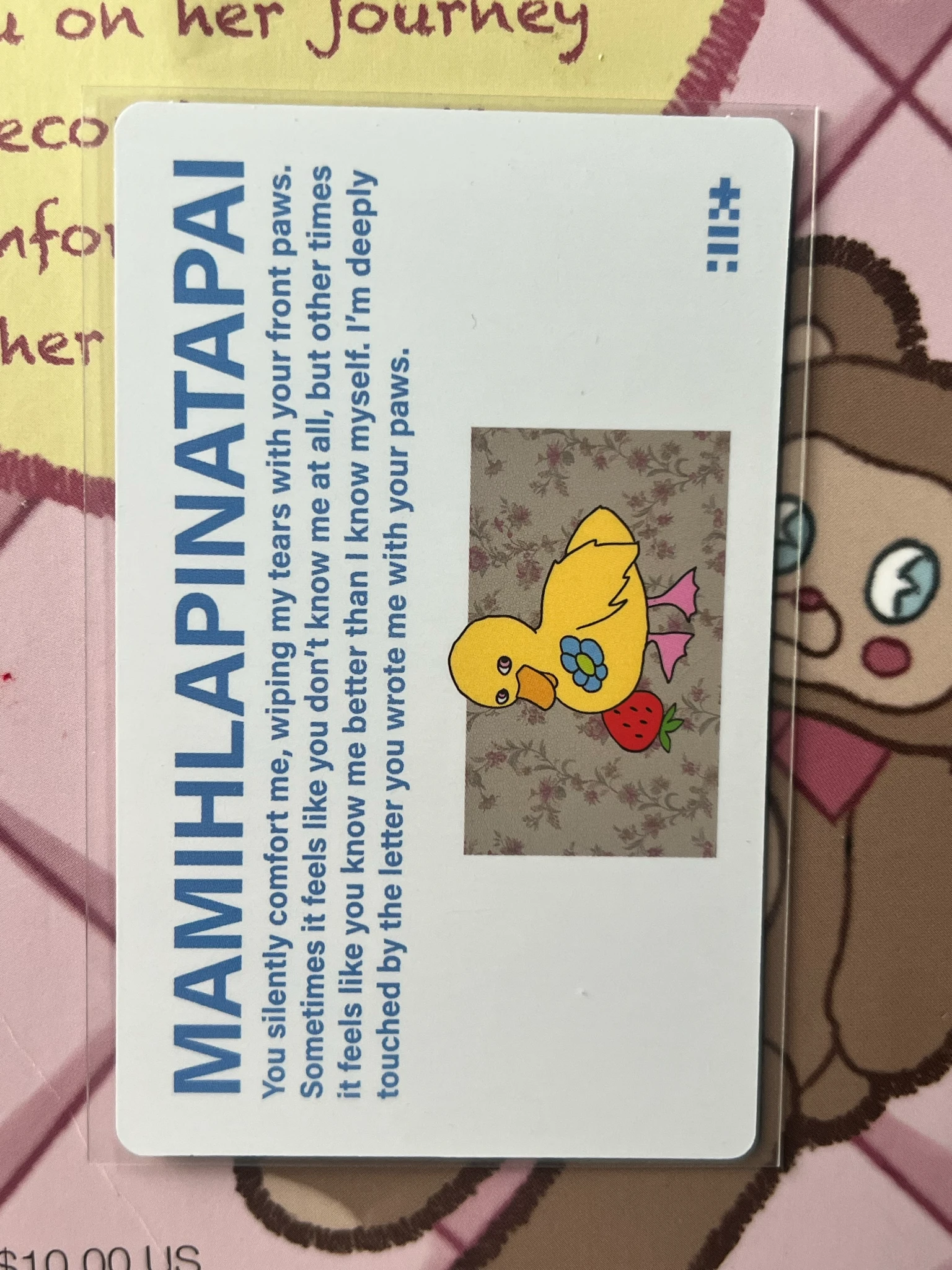 ILLIT Minju ILLIT - Minju - MAMIHLAPINATAPAI Album paw paw version album photocard listing photo 2