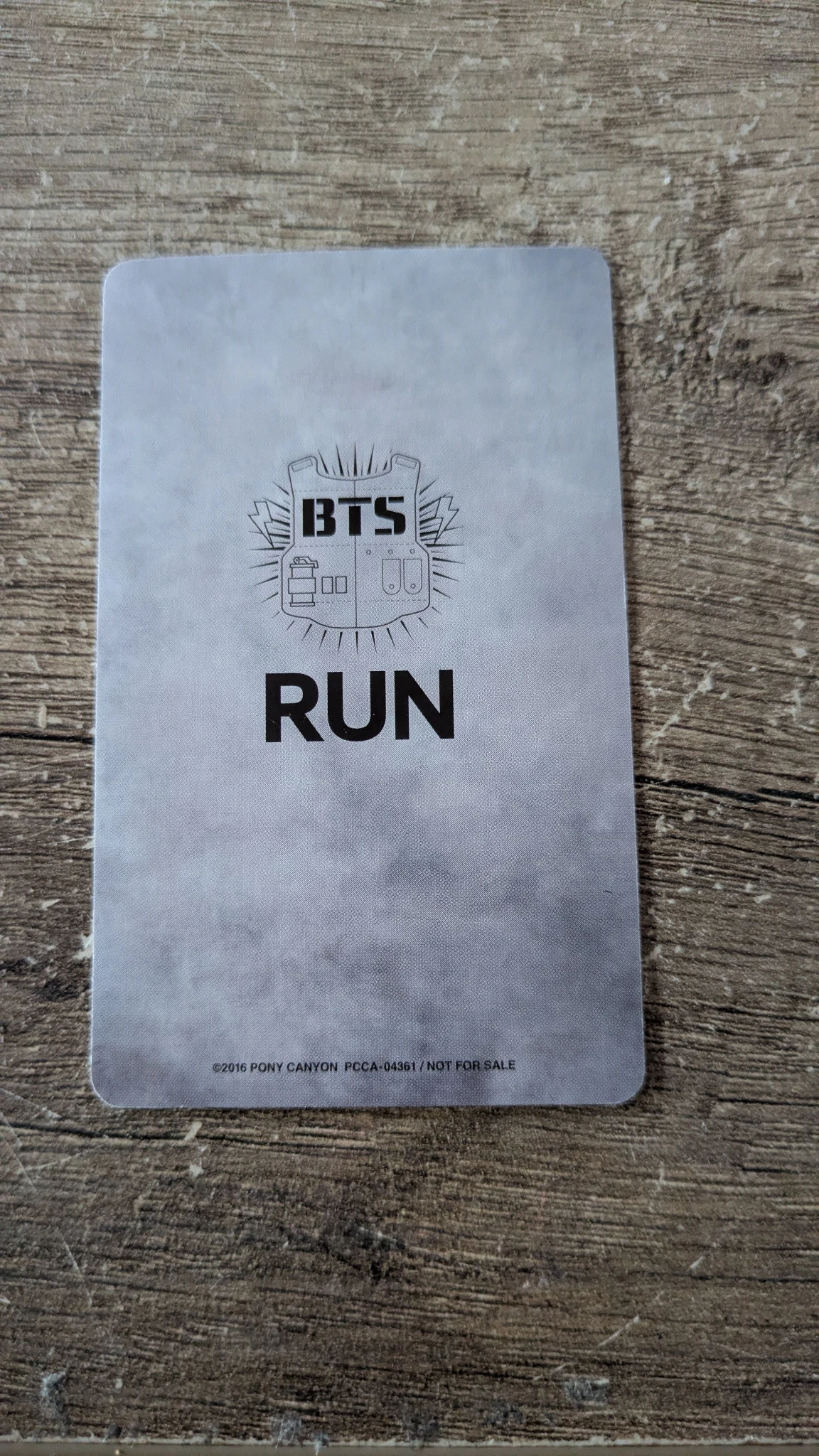 BTS Jimin BTS - Jimin - RUN Album album photocard regular ver. first press only listing photo 2