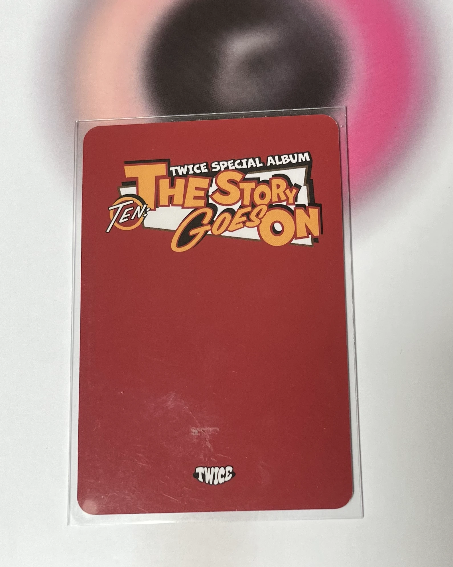 TWICE Sana TWICE - Sana - TEN: The Story Goes On Album preorder card listing photo 2