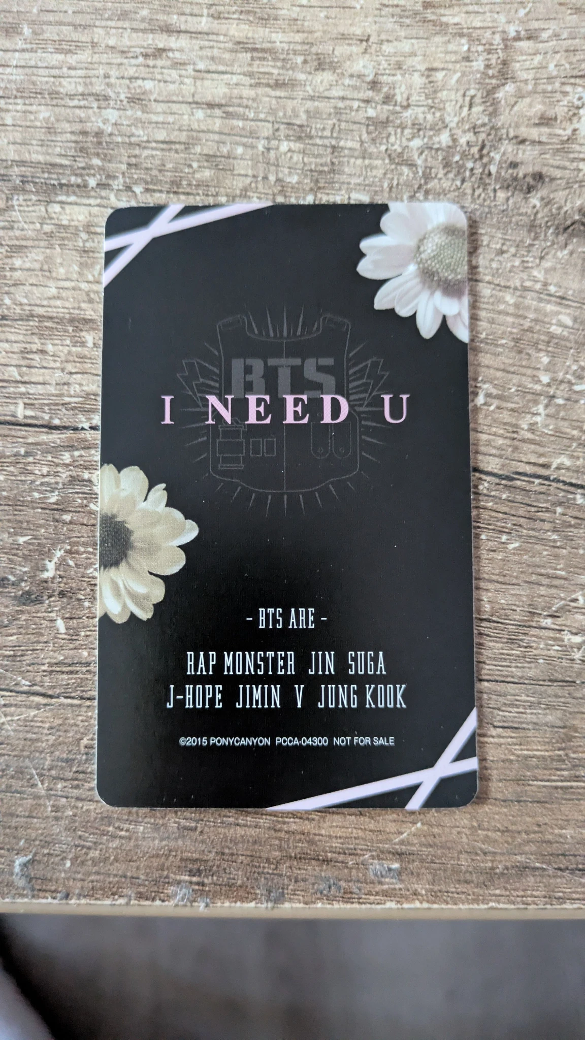 BTS Jimin BTS - Jimin - I Need U Album album photocard first press only regular ver. listing photo 2