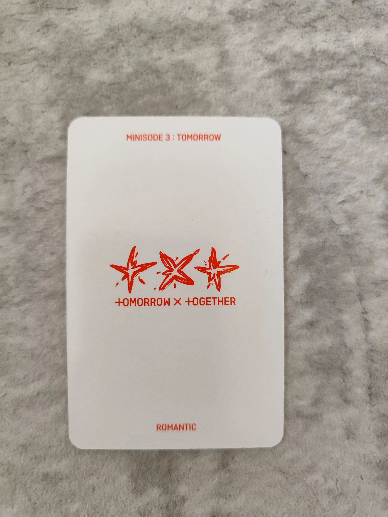 TOMORROW X TOGETHER Taehyun TOMORROW X TOGETHER - Taehyun - Minisode 3: Tomorrow Album album photocard romantic ver. listing photo 2
