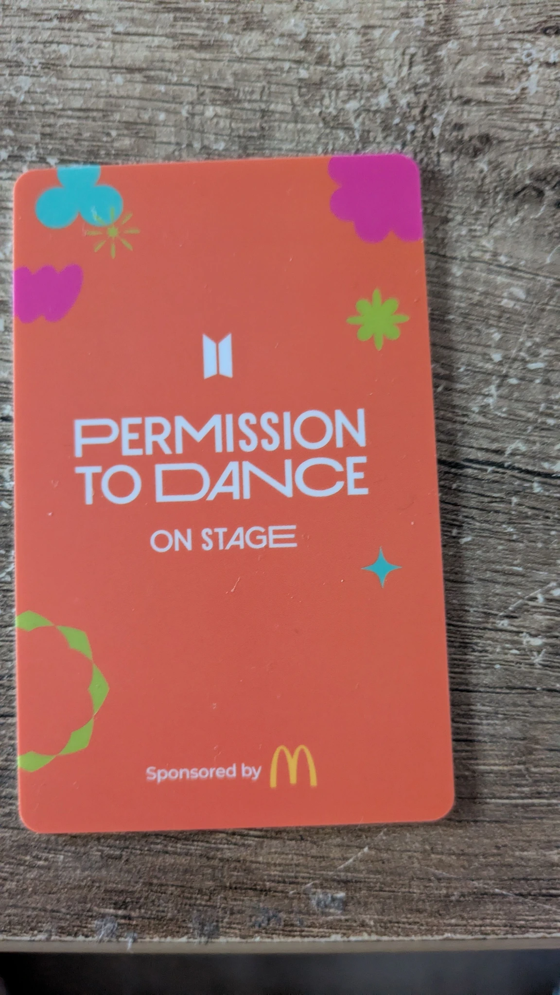 BTS Jimin BTS - Jimin - Permission To Dance On Stage Tour Event lucky draw los angeles listing photo 2