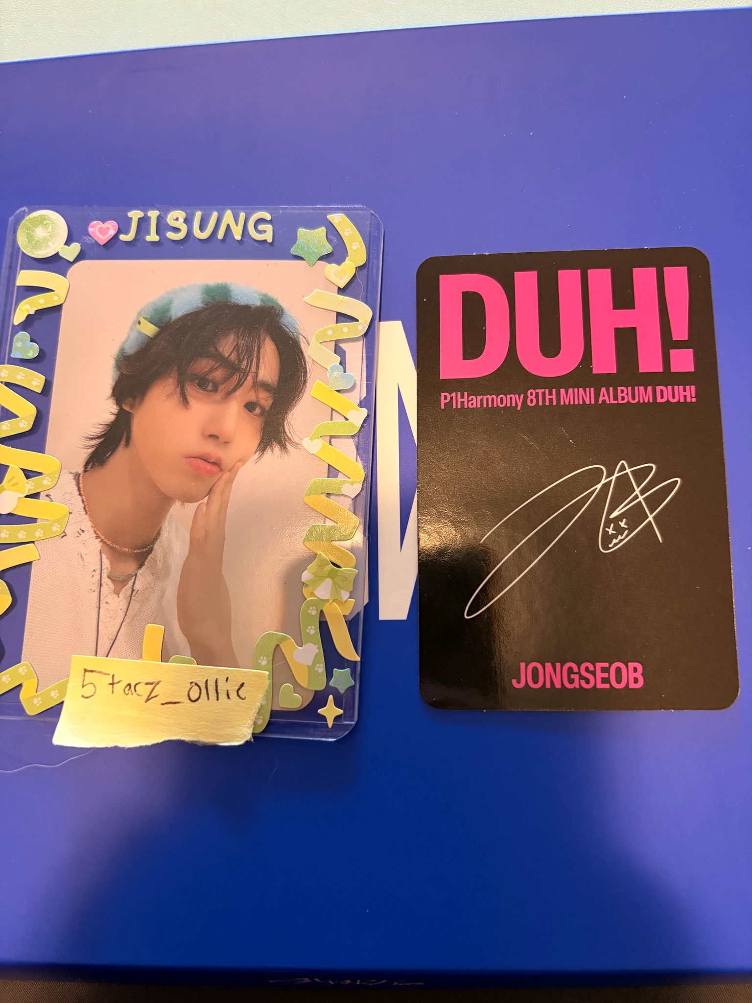 P1Harmony Jongseob P1Harmony - Jongseob - DUH! Album album photocard d ver. listing photo 2