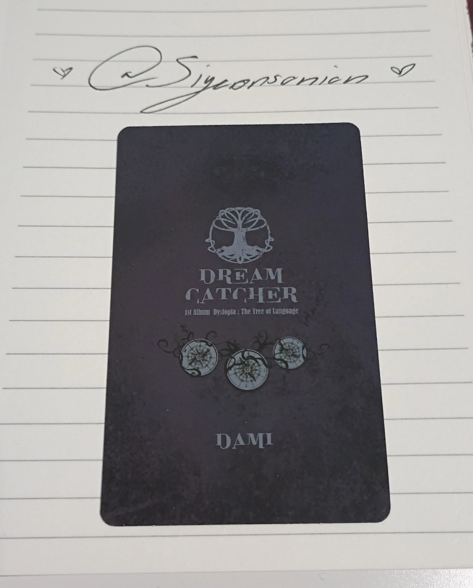 Dreamcatcher Dami Dreamcatcher - Dami - Dystopia: The Tree of Language Album album photocard korean album E version V version i version L version listing photo 2