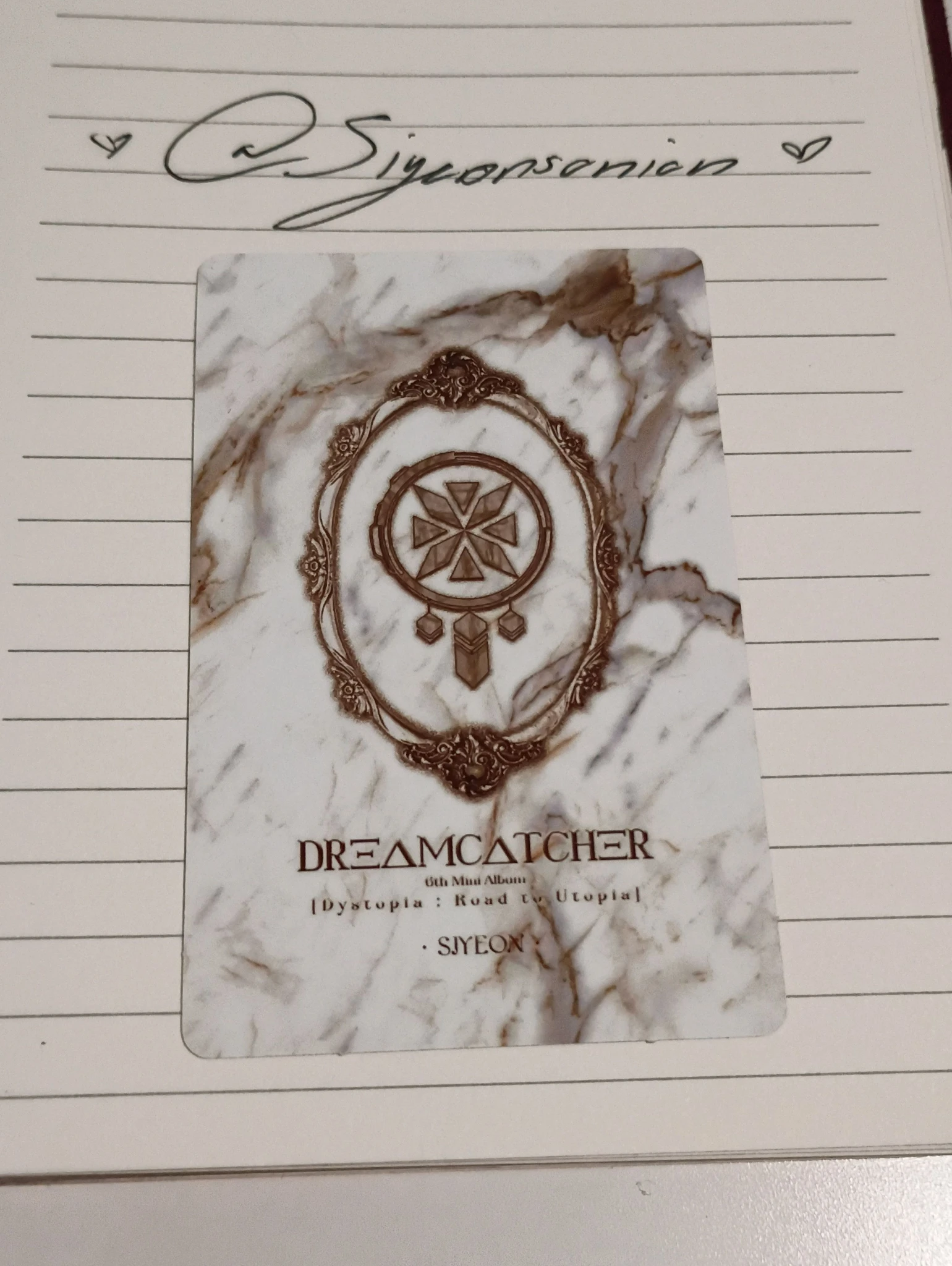 Dreamcatcher Siyeon Dreamcatcher - Siyeon - Dystopia : Road to Utopia Album album photocard korean album R version A version K version listing photo 2