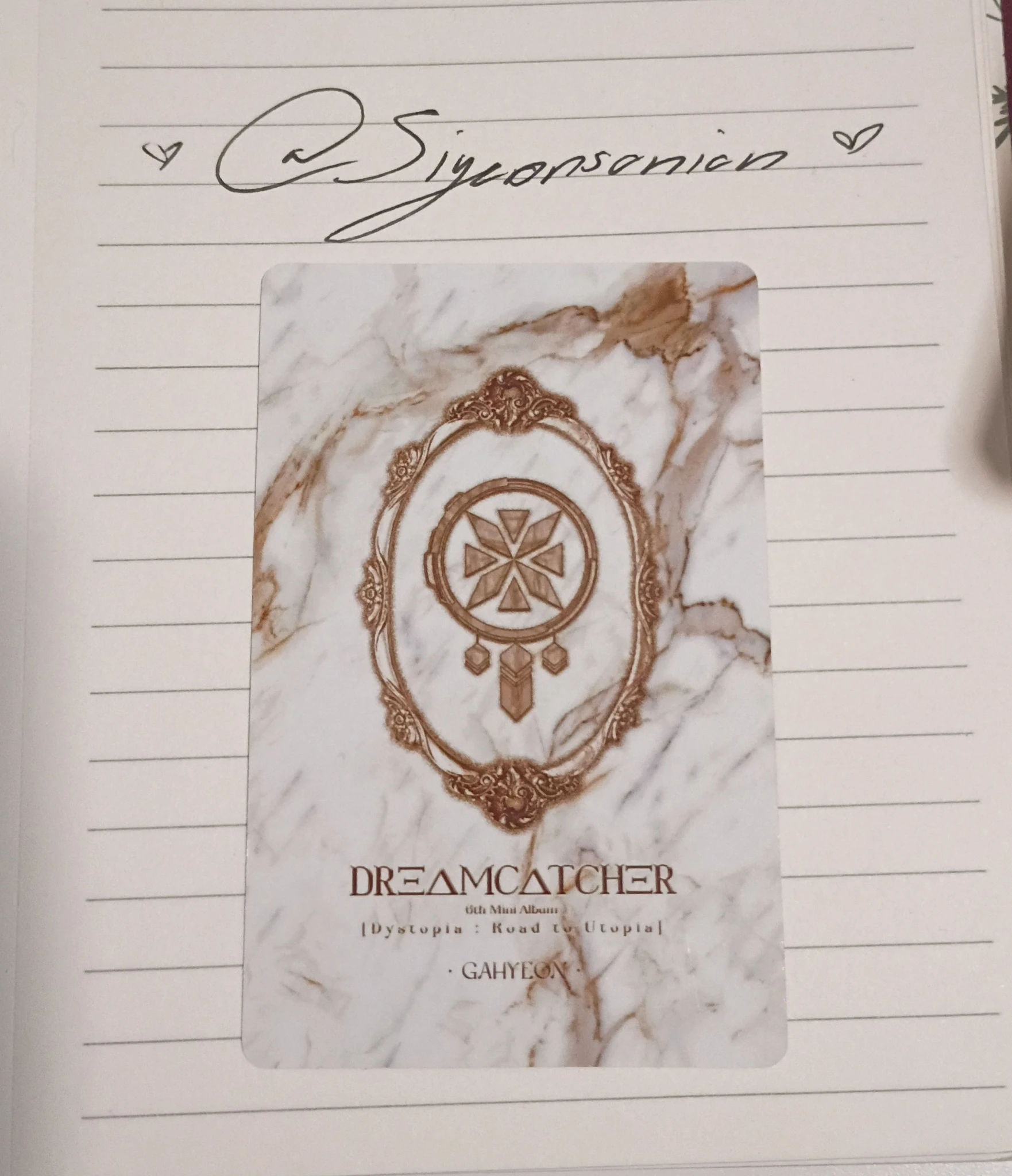 Dreamcatcher Gahyun Dreamcatcher - Gahyun - Dystopia : Road to Utopia Album album photocard korean album regular version listing photo 2