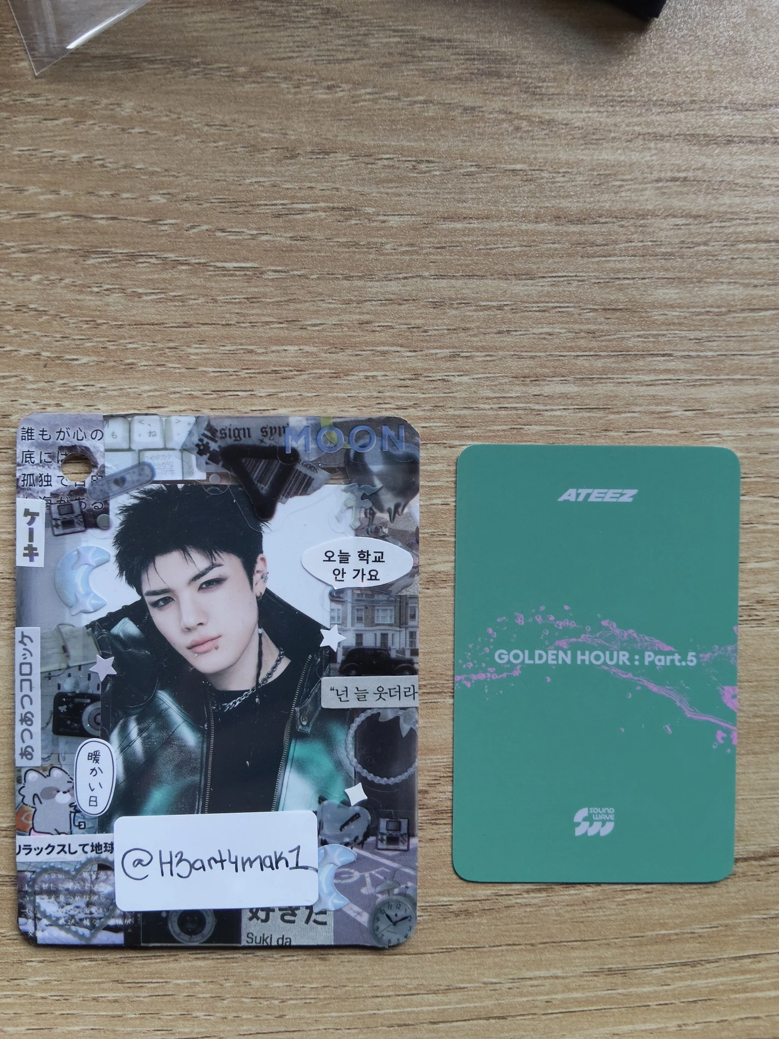 ATEEZ ATEEZ - San & Jongho - GOLDEN HOUR : Part.5 Album soundwave pob (pre-order benefit) round 3 digipack version listing photo 2