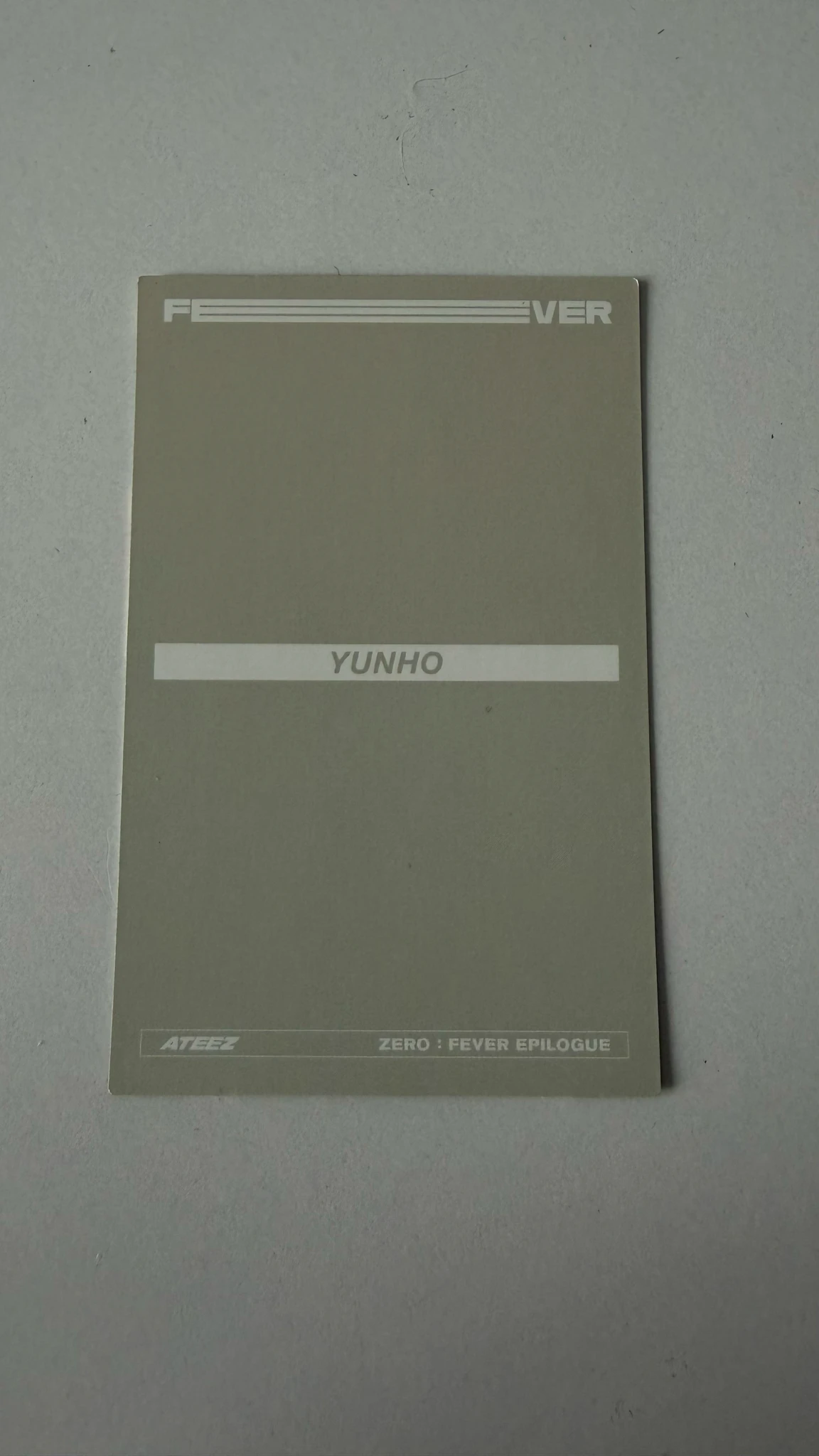 ATEEZ Yunho ATEEZ - Yunho - ZERO : FEVER EPILOGUE Album album photocard A version limited version listing photo 2