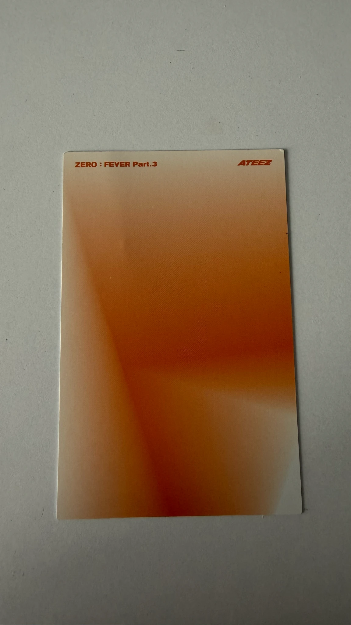 ATEEZ Hongjoong ATEEZ - Hongjoong - ZERO : FEVER Part.3 Album album photocard diary version version 1 listing photo 2