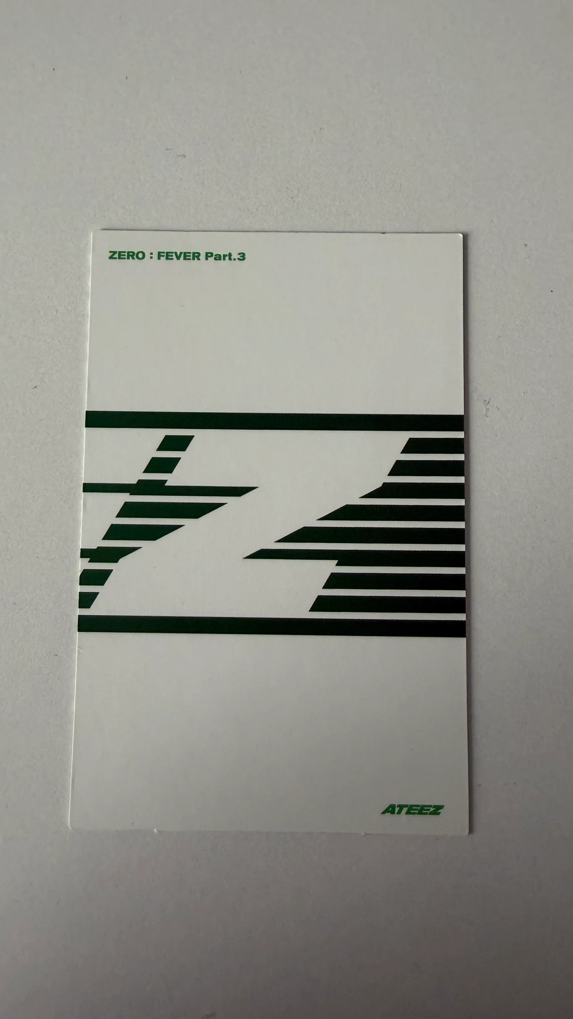 ATEEZ Jongho ATEEZ - Jongho - ZERO : FEVER Part.3 Album album photocard A version limited version listing photo 2