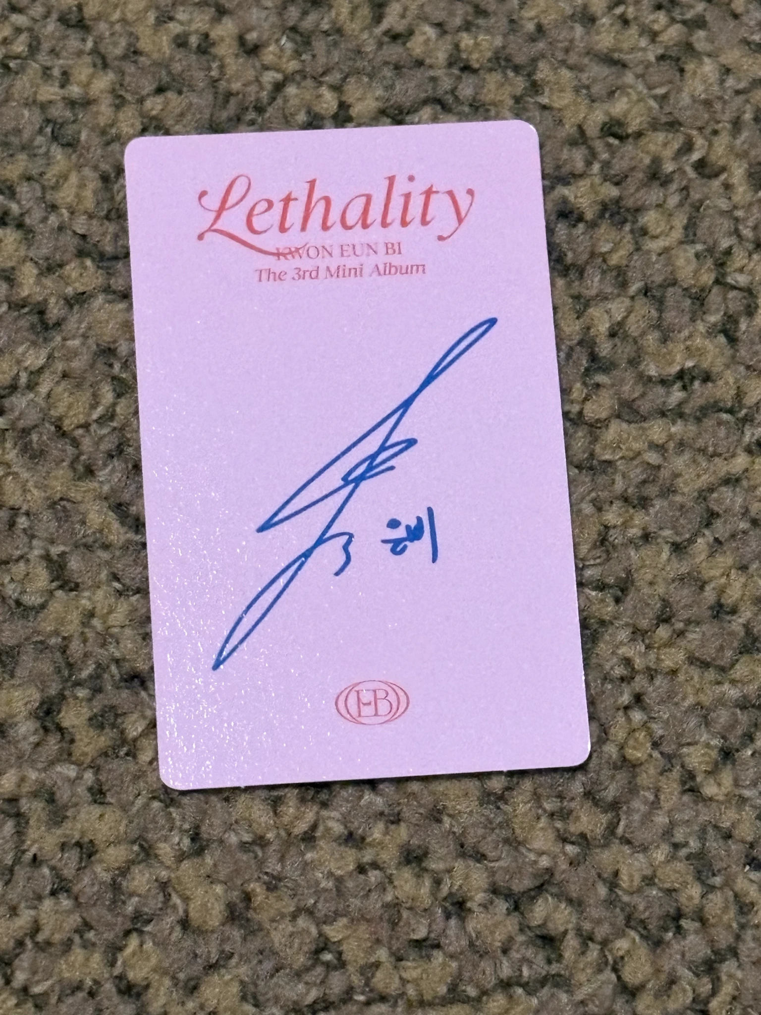 Kwon Eunbi Kwon Eunbi Kwon Eunbi - Kwon Eunbi - Lethality Album album photocard photobook version listing photo 2
