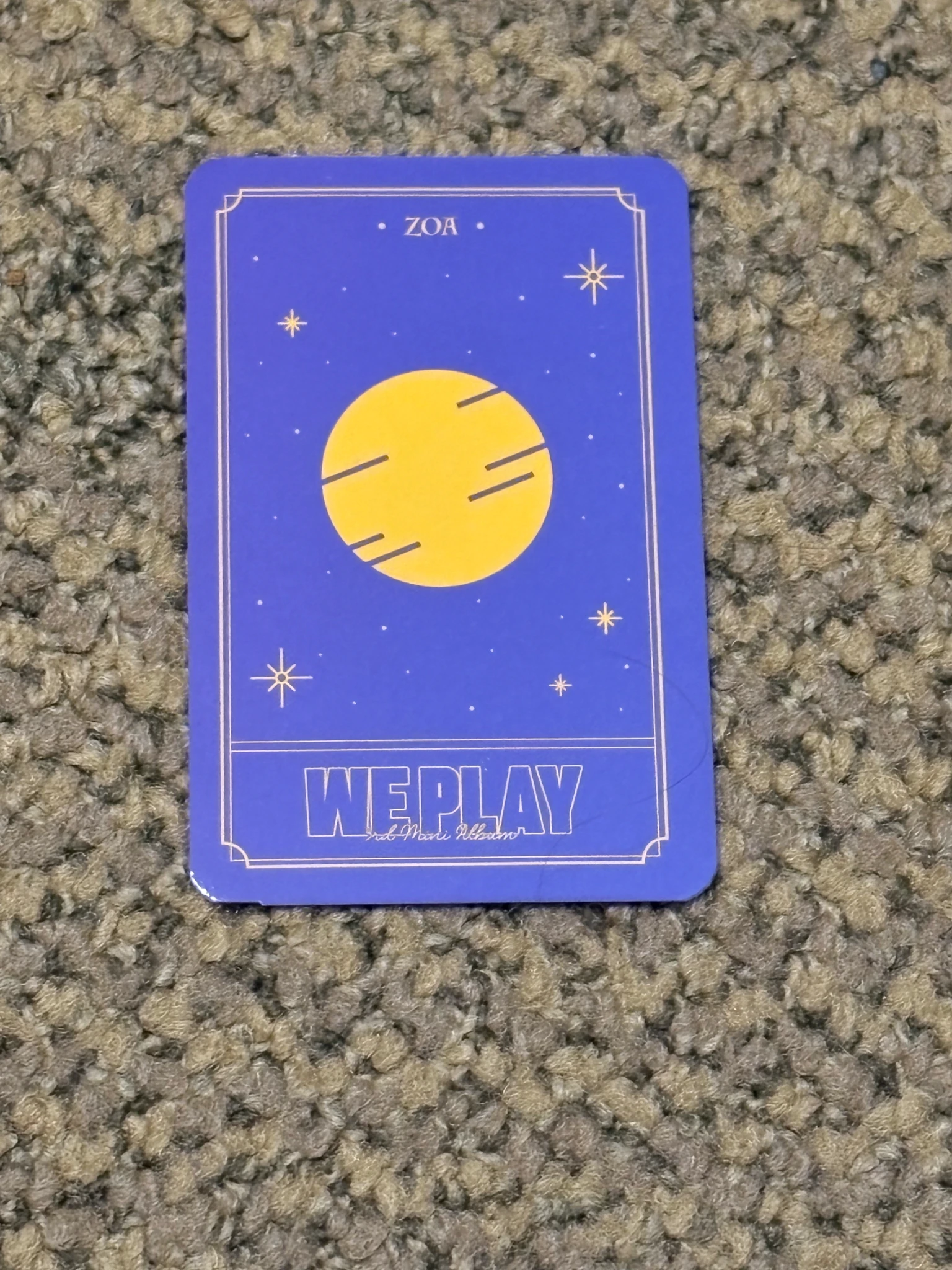 Weeekly Zoa Weeekly - Zoa - We Play Album album photocard up version listing photo 2
