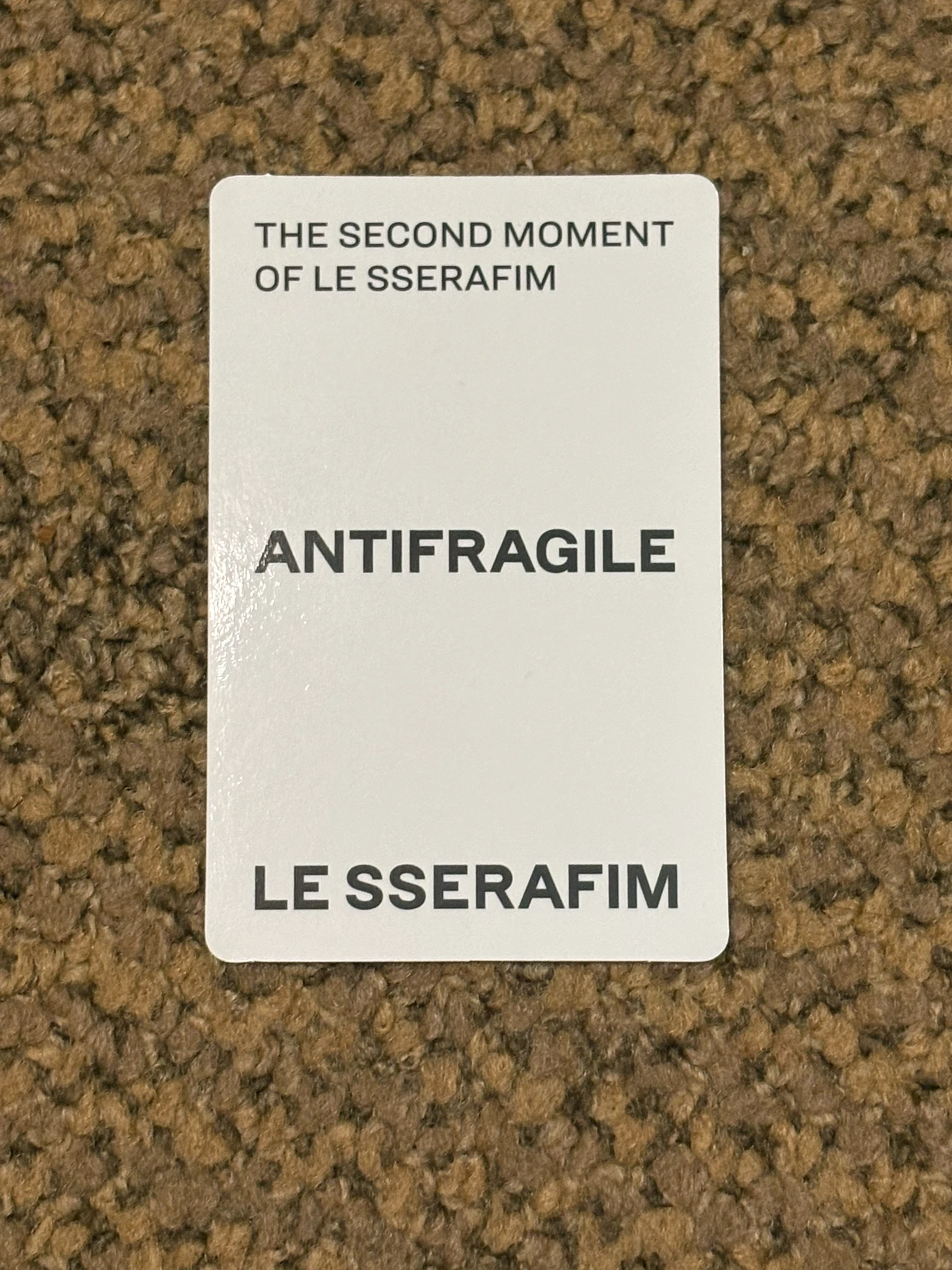 LE SSERAFIM Sakura LE SSERAFIM - Sakura - ANTIFRAGILE Album album photocard pink diamond version compact version listing photo 2