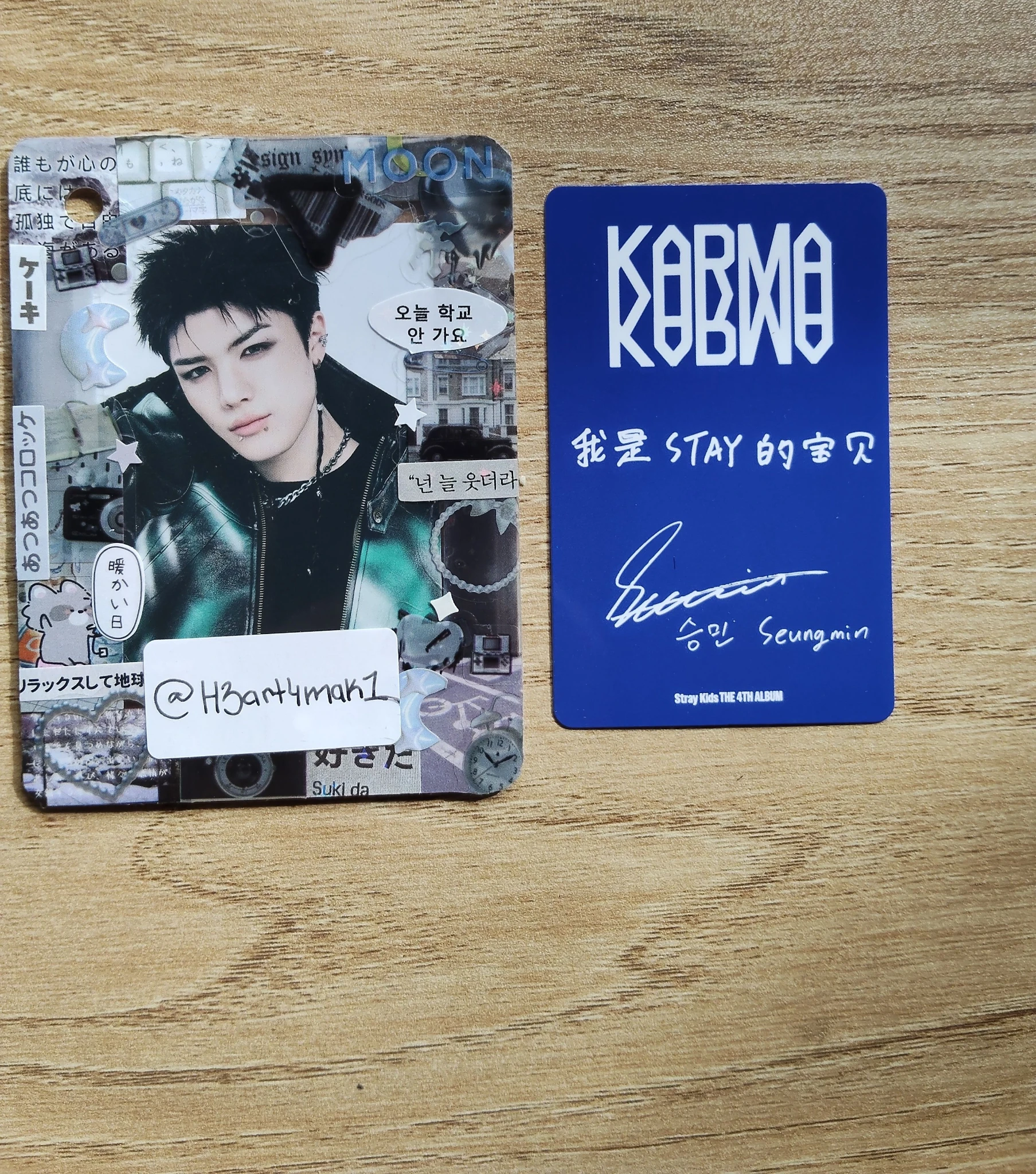 Stray Kids Seungmin Stray Kids - Seungmin - KARMA Album KMStation pob (pre-order benefit) round 4 listing photo 2