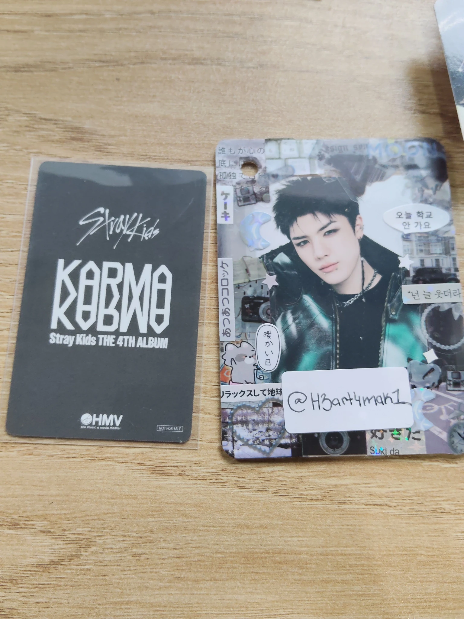 Stray Kids Changbin Stray Kids - Changbin - KARMA Album pre-order benefit (pob) hmv listing photo 2