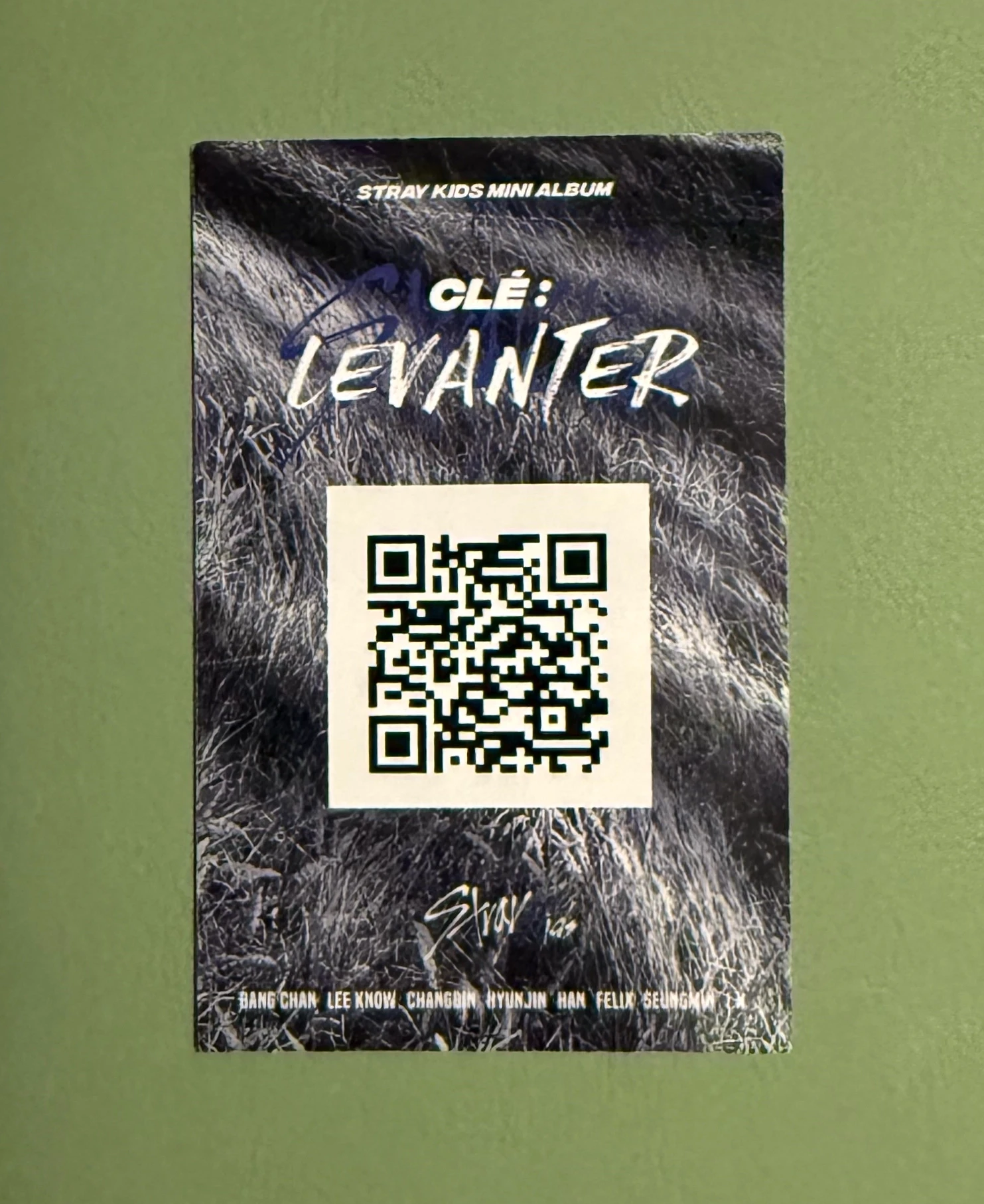 Stray Kids Changbin Stray Kids - Changbin - Clé: Levanter Album album photocard blue border ver. listing photo 2