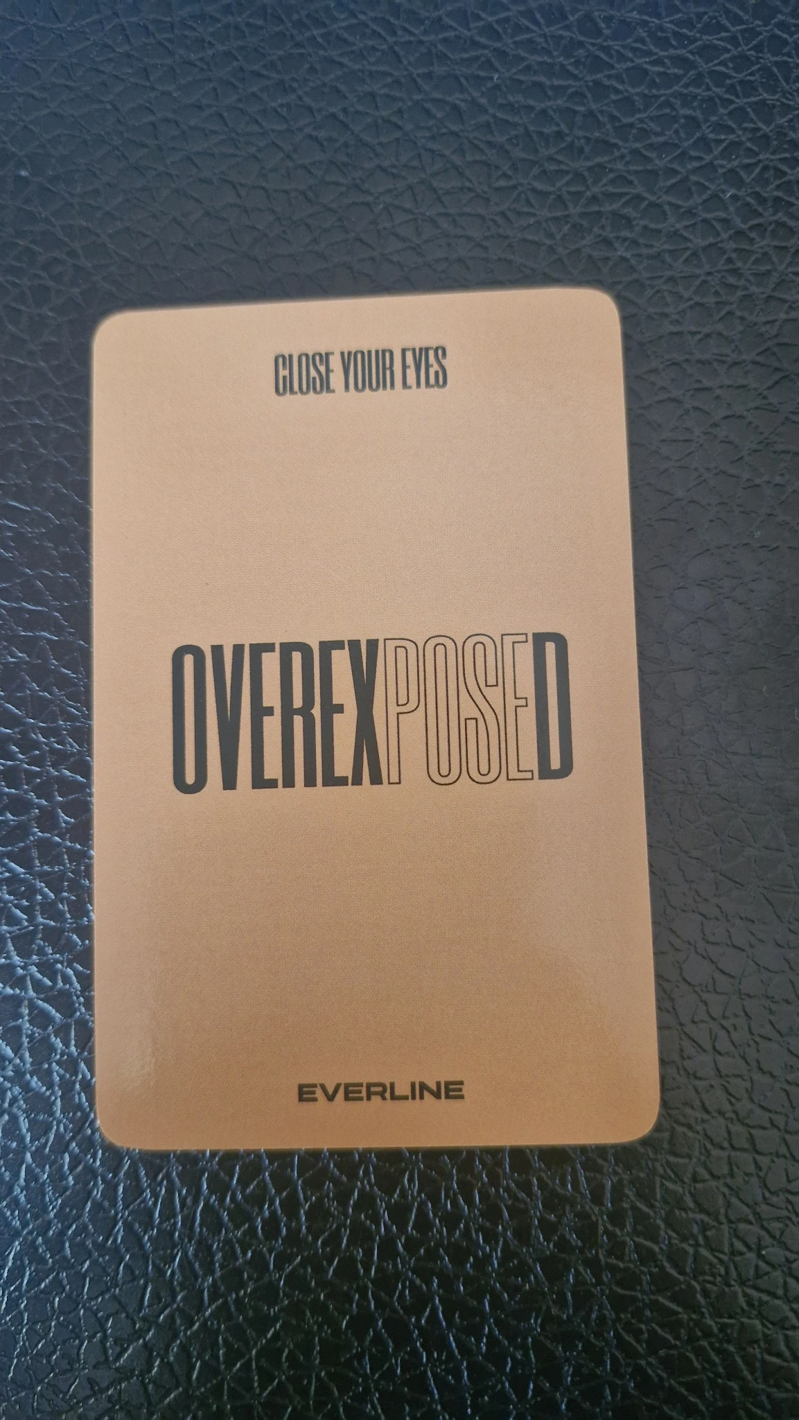 CLOSE YOUR EYES Ma Jingxiang CLOSE YOUR EYES - Ma Jingxiang - OVEREXPOSED Album everline fansign round 2 listing photo 2