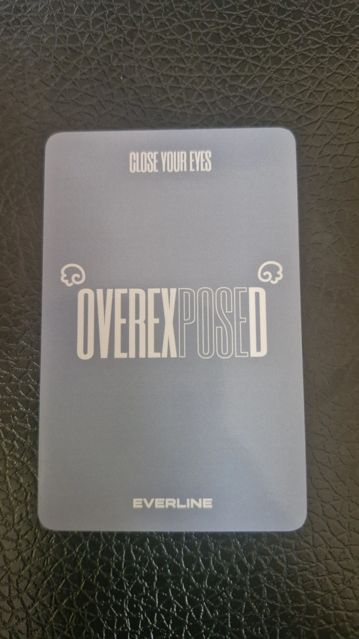 CLOSE YOUR EYES Kenshin CLOSE YOUR EYES - Kenshin - OVEREXPOSED Album everline fansign listing photo 2