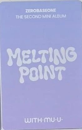 ZEROBASEONE Taerae ZEROBASEONE - Taerae - Melting Point Album pob (pre-order benefit) withmuu listing photo 2