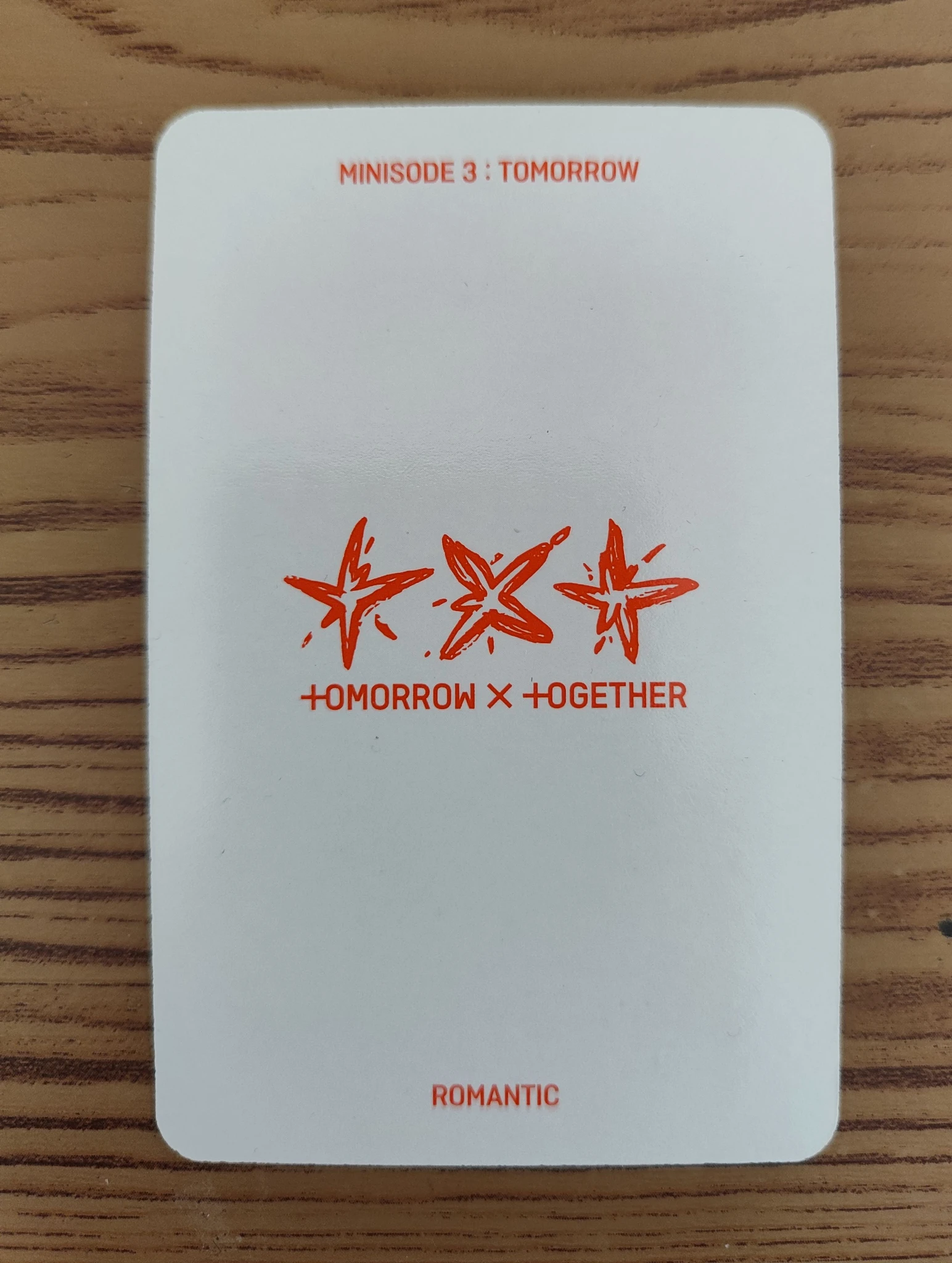 TOMORROW X TOGETHER Taehyun TOMORROW X TOGETHER - Taehyun - Minisode 3: Tomorrow Album album photocard romantic ver. listing photo 2