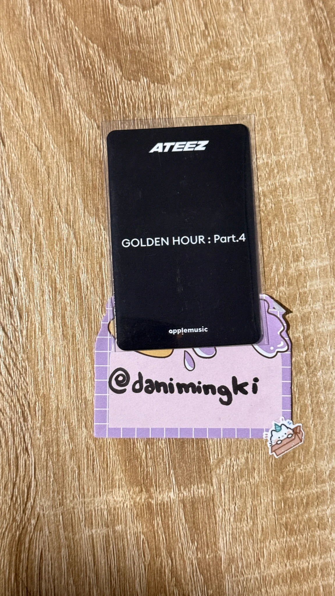 ATEEZ Jongho ATEEZ - Jongho - Golden Hour : Part.4 Album apple music video call (fancall) fansign listing photo 2