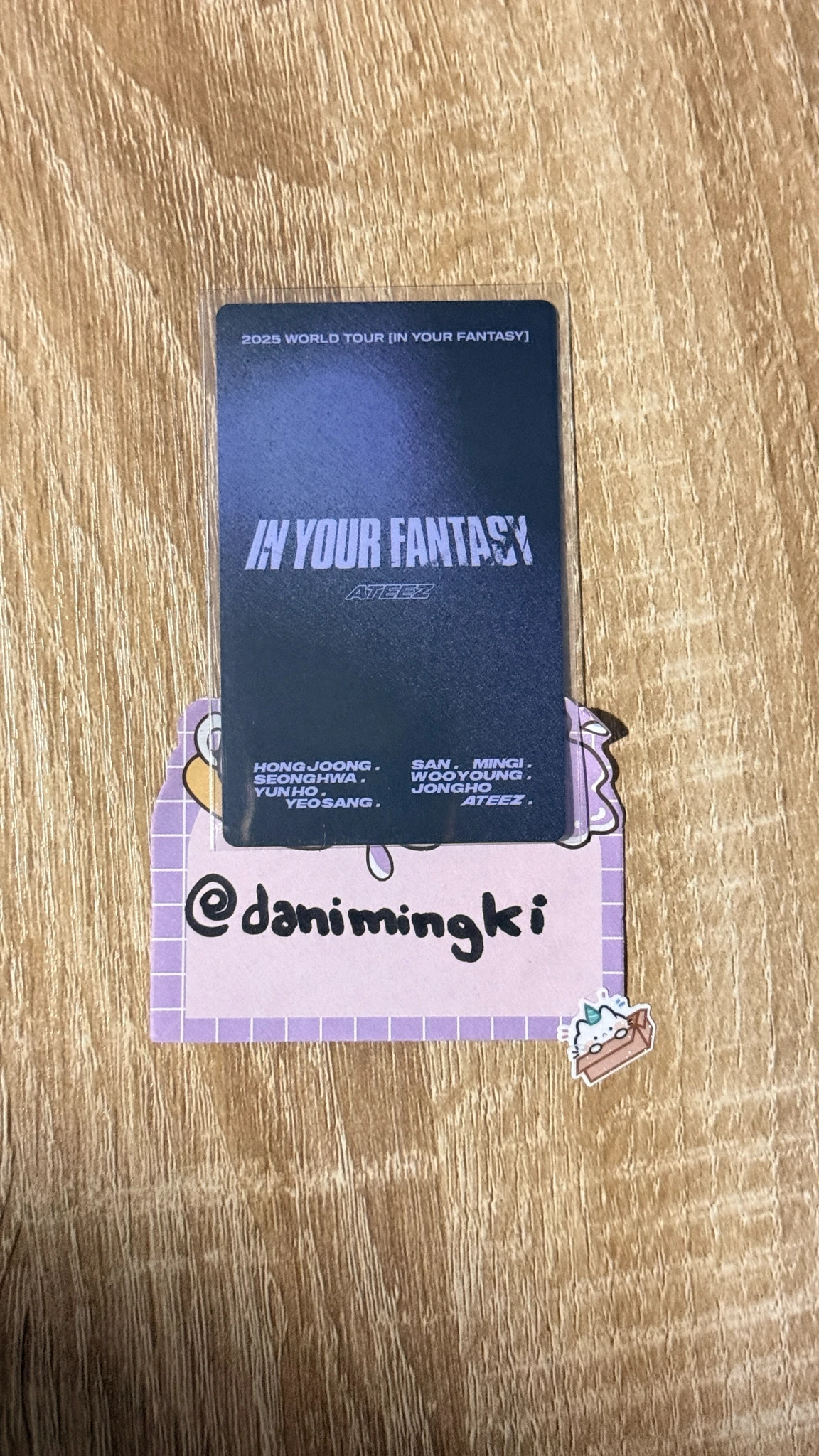 ATEEZ Yeosang ATEEZ - Yeosang - In Your Fantasy World Tour Event trading card listing photo 2