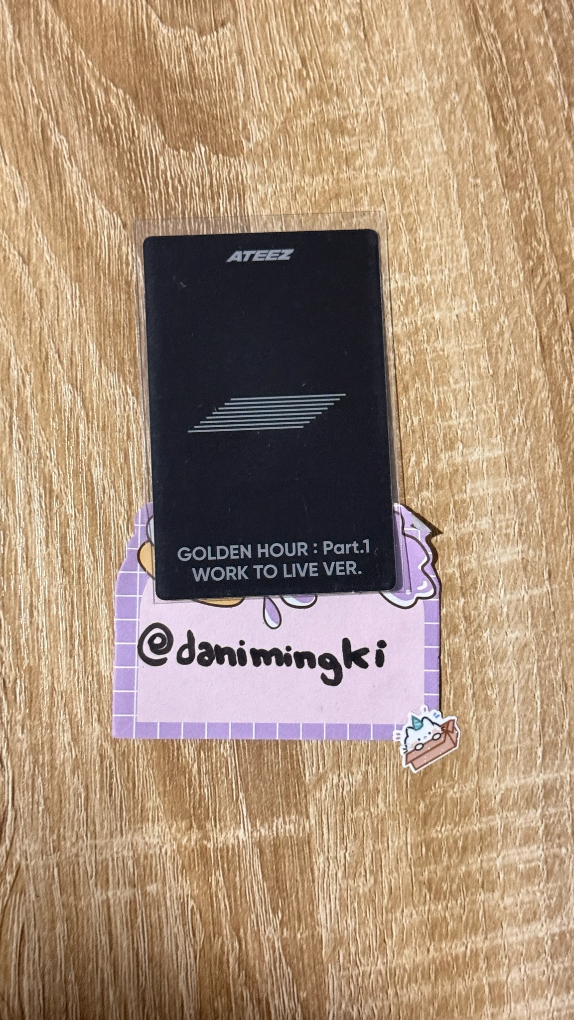 ATEEZ Seonghwa ATEEZ - Seonghwa - Golden Hour: Part 1 Work to Live Ver. Other work to live version album photocard listing photo 2