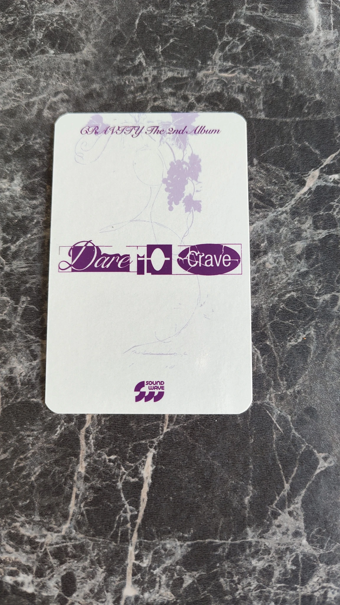 CRAVITY Allen CRAVITY - Allen - Dare to Crave Album soundwave fansign round 4 listing photo 2