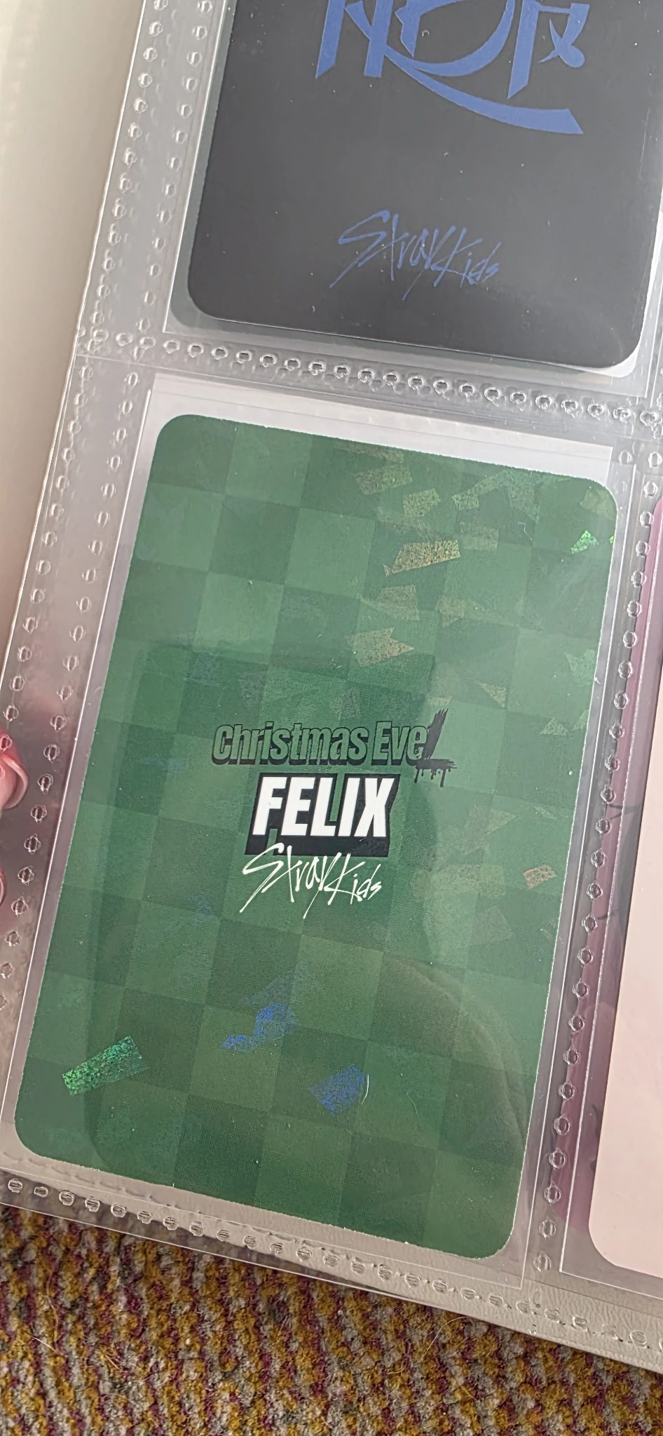 Stray Kids Felix Stray Kids - Felix - Christmas EveL Album album photocard glitter ver. glitter listing photo 2